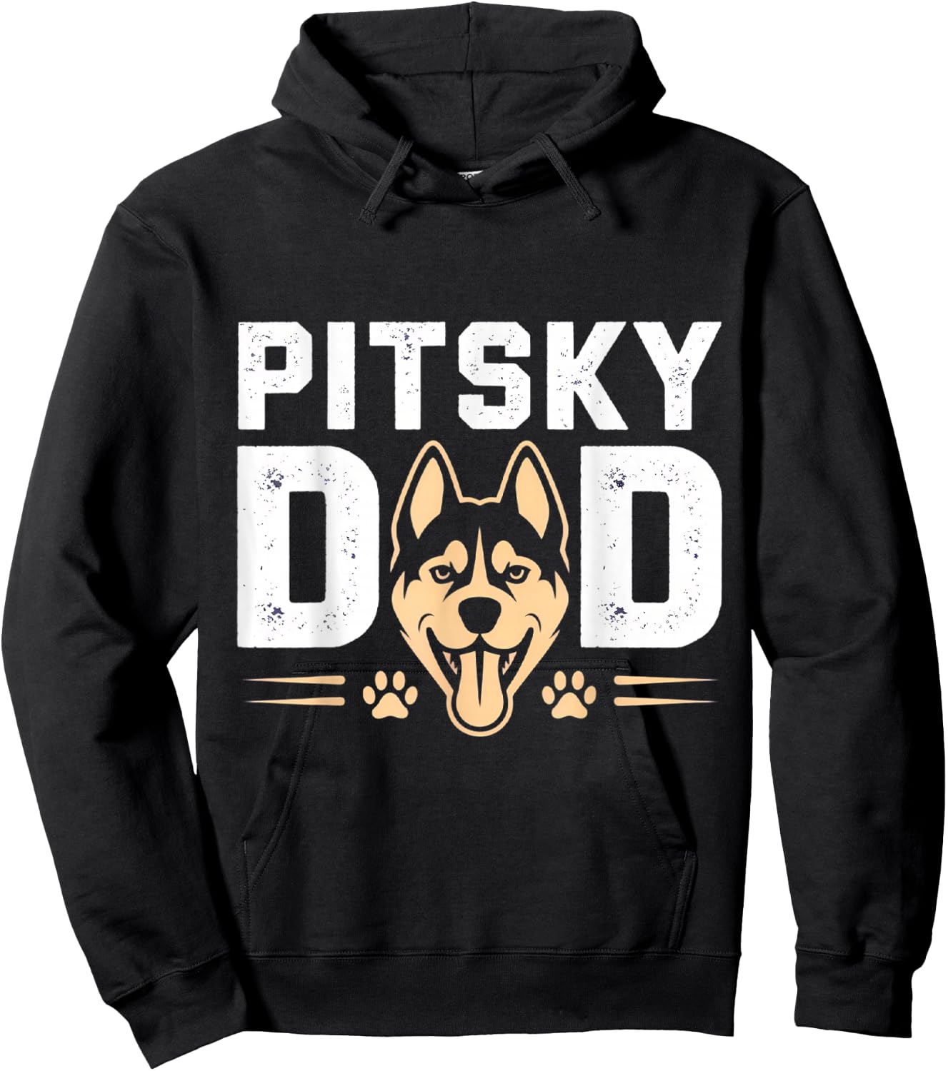 Pitsky Dad Father's Day Hoodie - Hoodie | Black