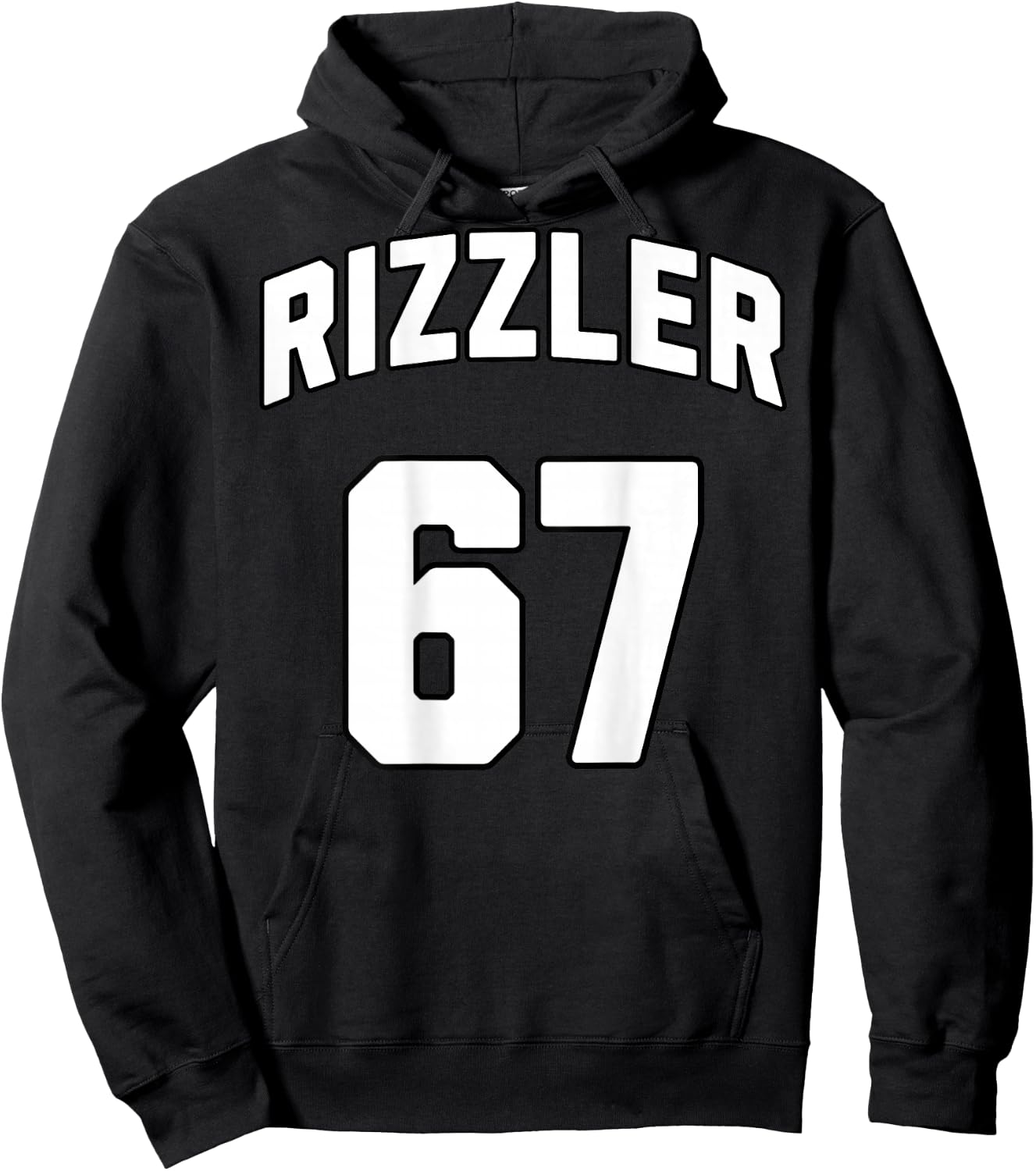 Jersey RIZZLER 67 at the back Hoodie - Hoodie | Black