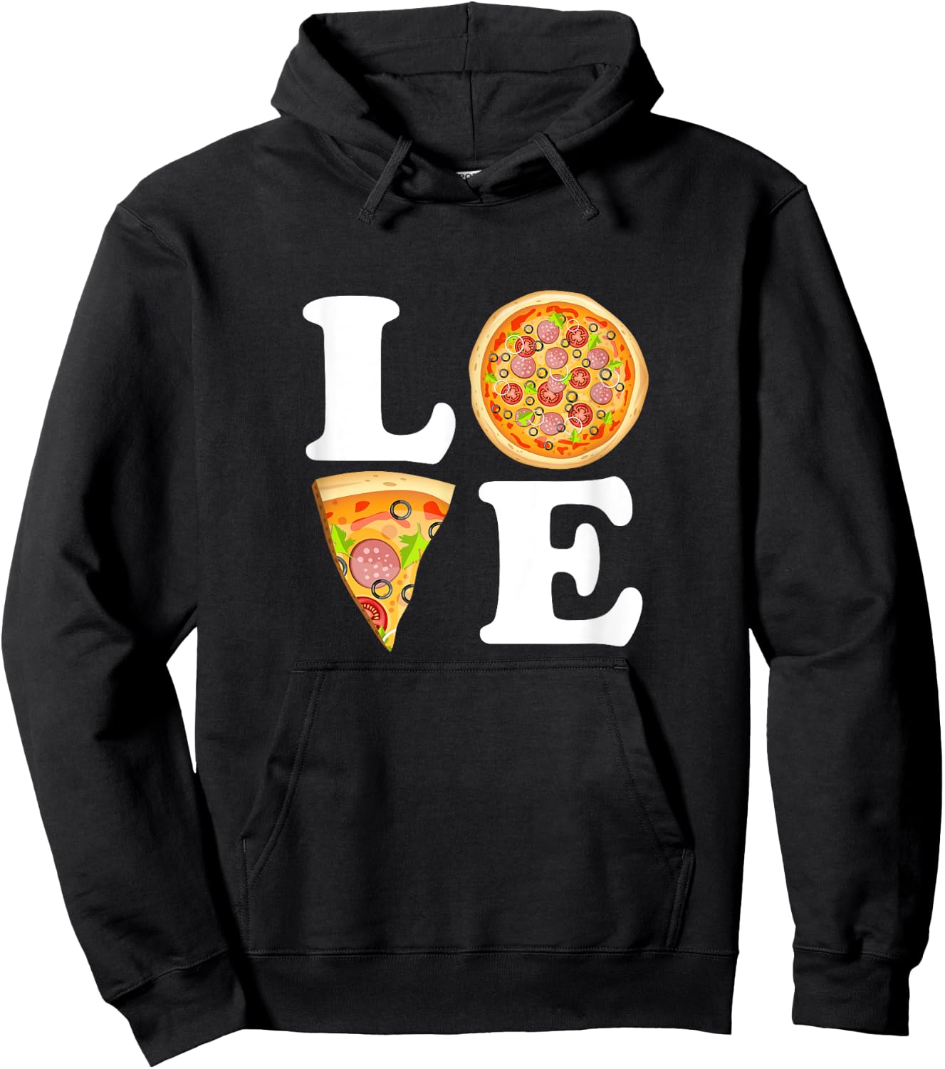 LOVE PIZZA Shirt Boys Pizza Night Pizza Day Men Pizza Lovers Hoodie - Hoodie | Black