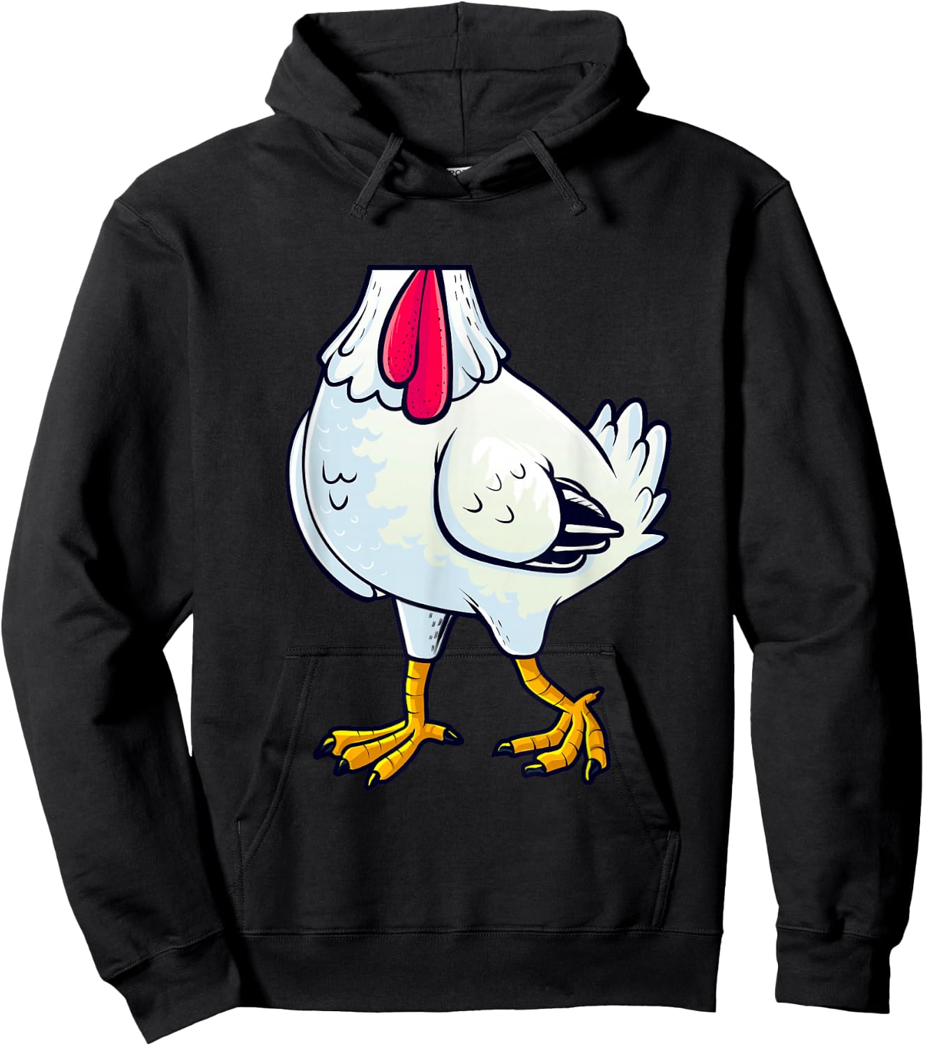 Chicken Costume Body Funny Farm Animal Farming Halloween Hoodie - Hoodie | Black