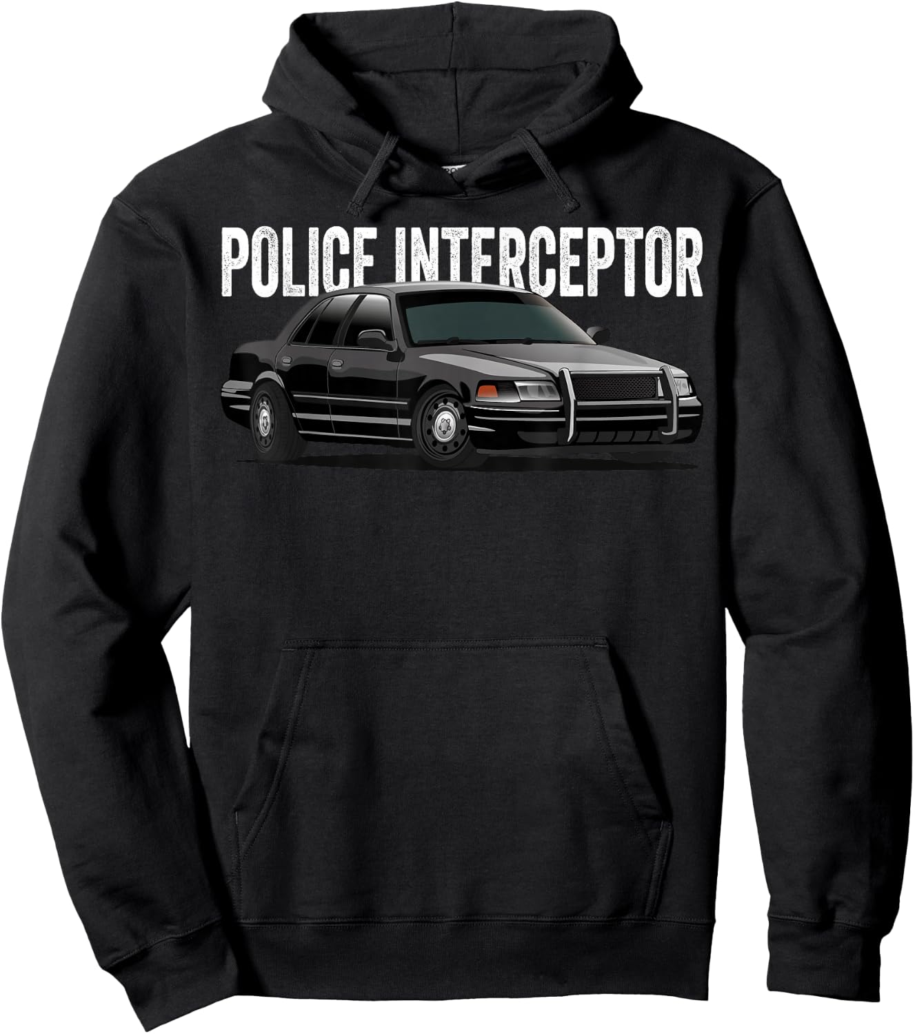 Police Interceptor Crown Vic Patrol Auto Hoodie - Hoodie | Black