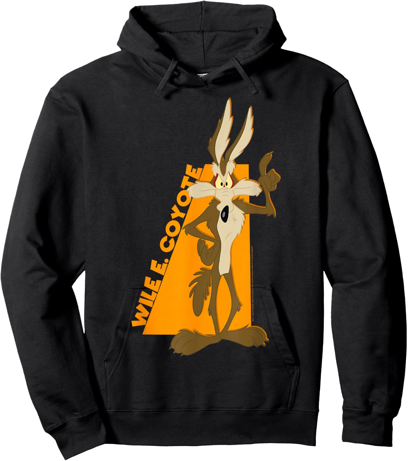 Looney Tunes Wile E. Coyote Simple Portrait Hoodie - Hoodie | Black