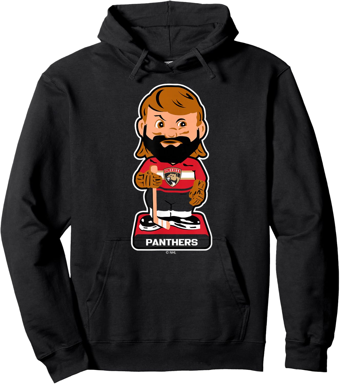 Florida Panthers Bobblehead Navy Officially Licensed Hoodie - Hoodie | Black