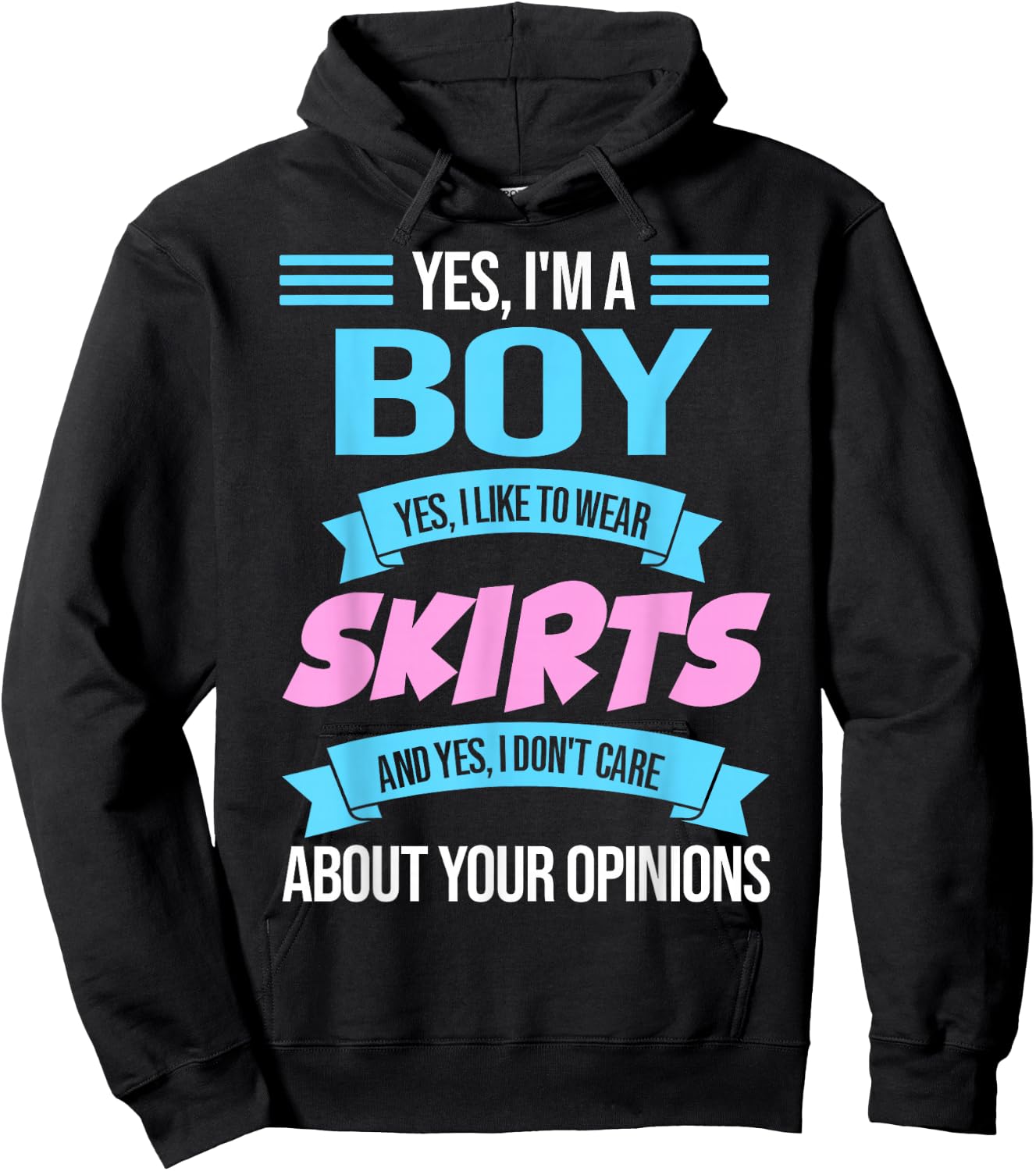 Ja, I'm a Boy yes, I Like to wear Skirts Anime Femboy Hoodie - Hoodie | Black