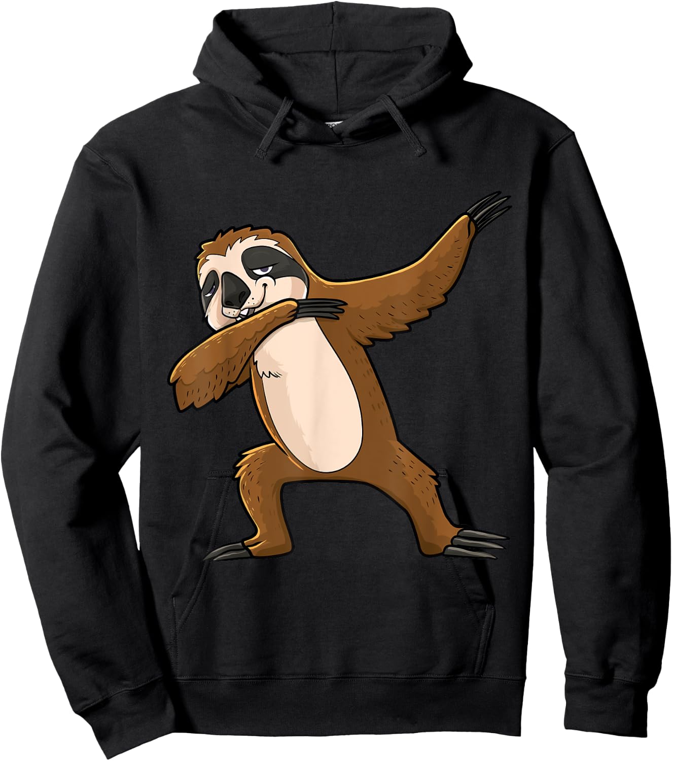 Dabbing Sloth Lazy Animal Lover Men Women Kids Hoodie - Hoodie | Black