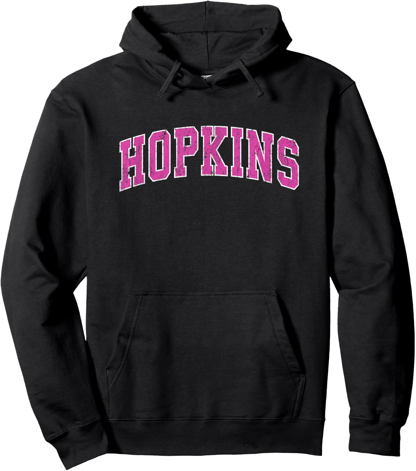 Hopkins Minnesota MN Vintage Sports Design Pink Design Hoodie - Hoodie | Black