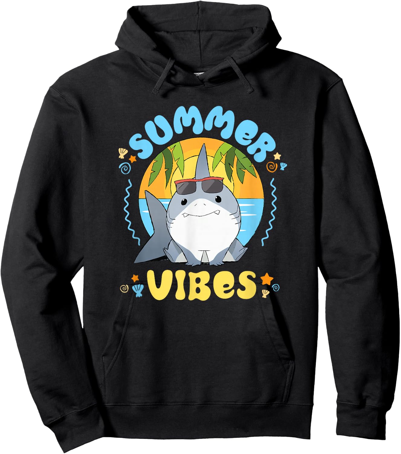 Marvel Jeff the Land Shark Summer Vibes Beach Vacation Hoodie - Hoodie | Black