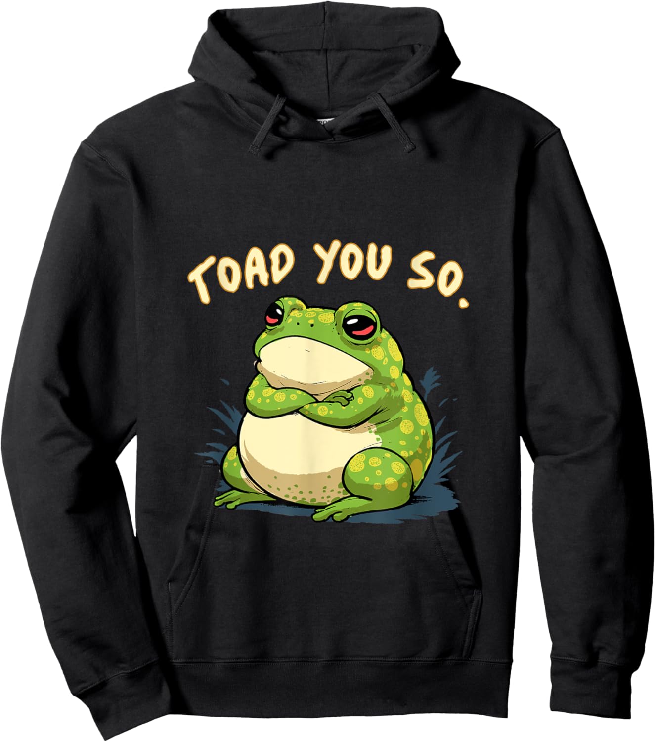 Frog Shirt Toad You So Funny Toad Meme Hoodie - Hoodie | Black