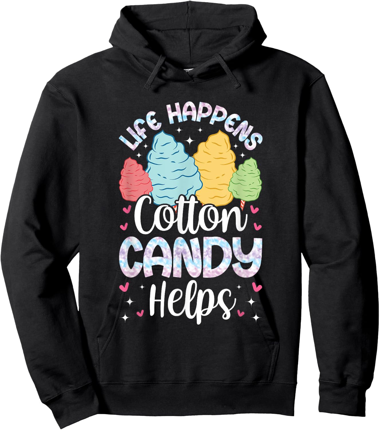 Professional Cotton Candy Crew Apparel Candy Patch Treat Hoodie - Hoodie | Black