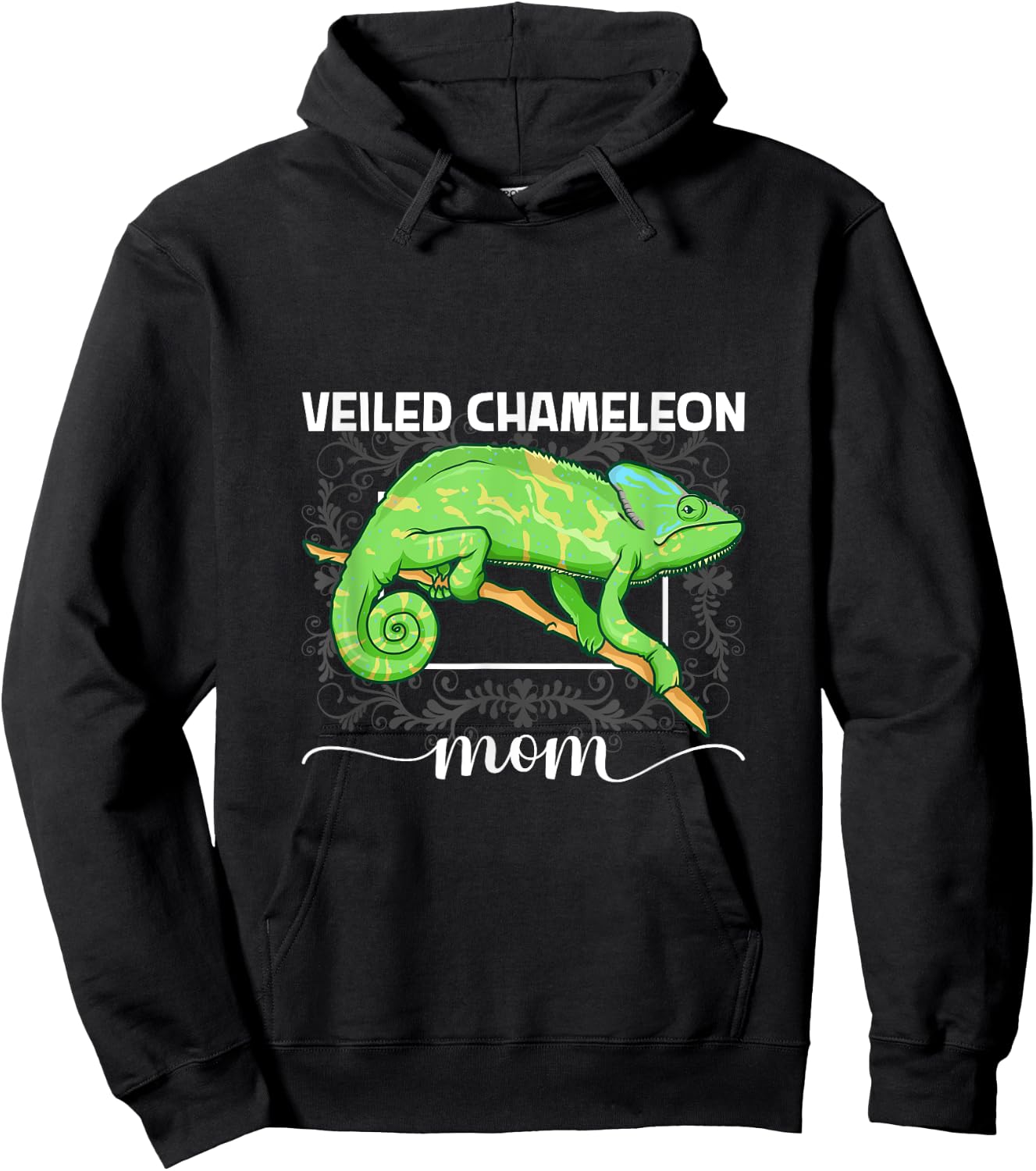 Veiled Chameleon Mom Hoodie - Hoodie | Black