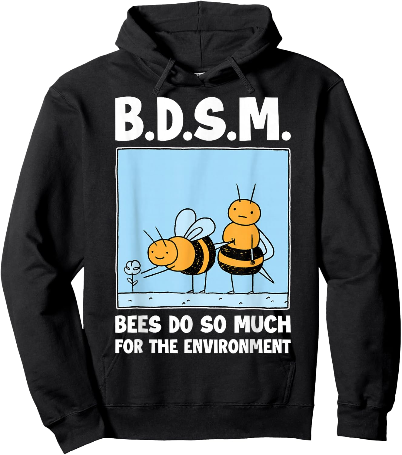 Bees Do So Much For The Environment Hoodie - Hoodie | Black