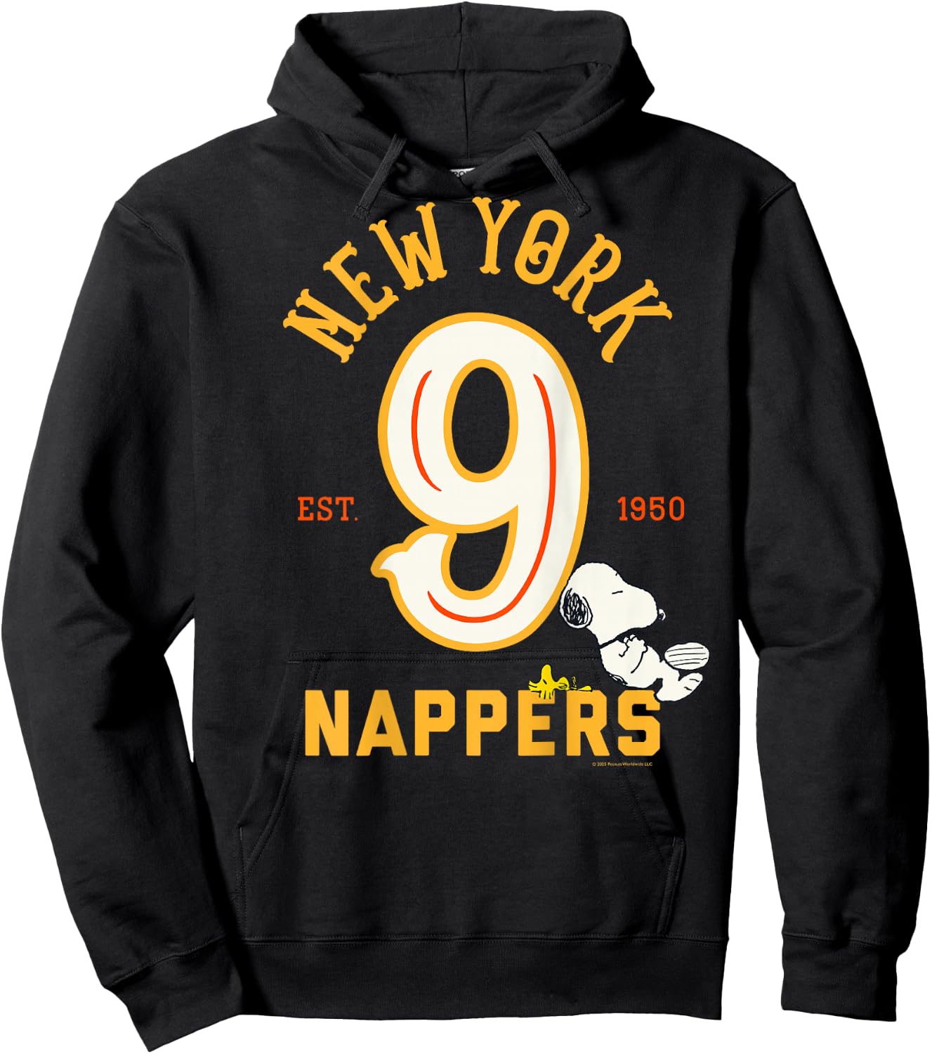Peanuts - Backprint Snoopy New York Nappers Hoodie - Hoodie | Black