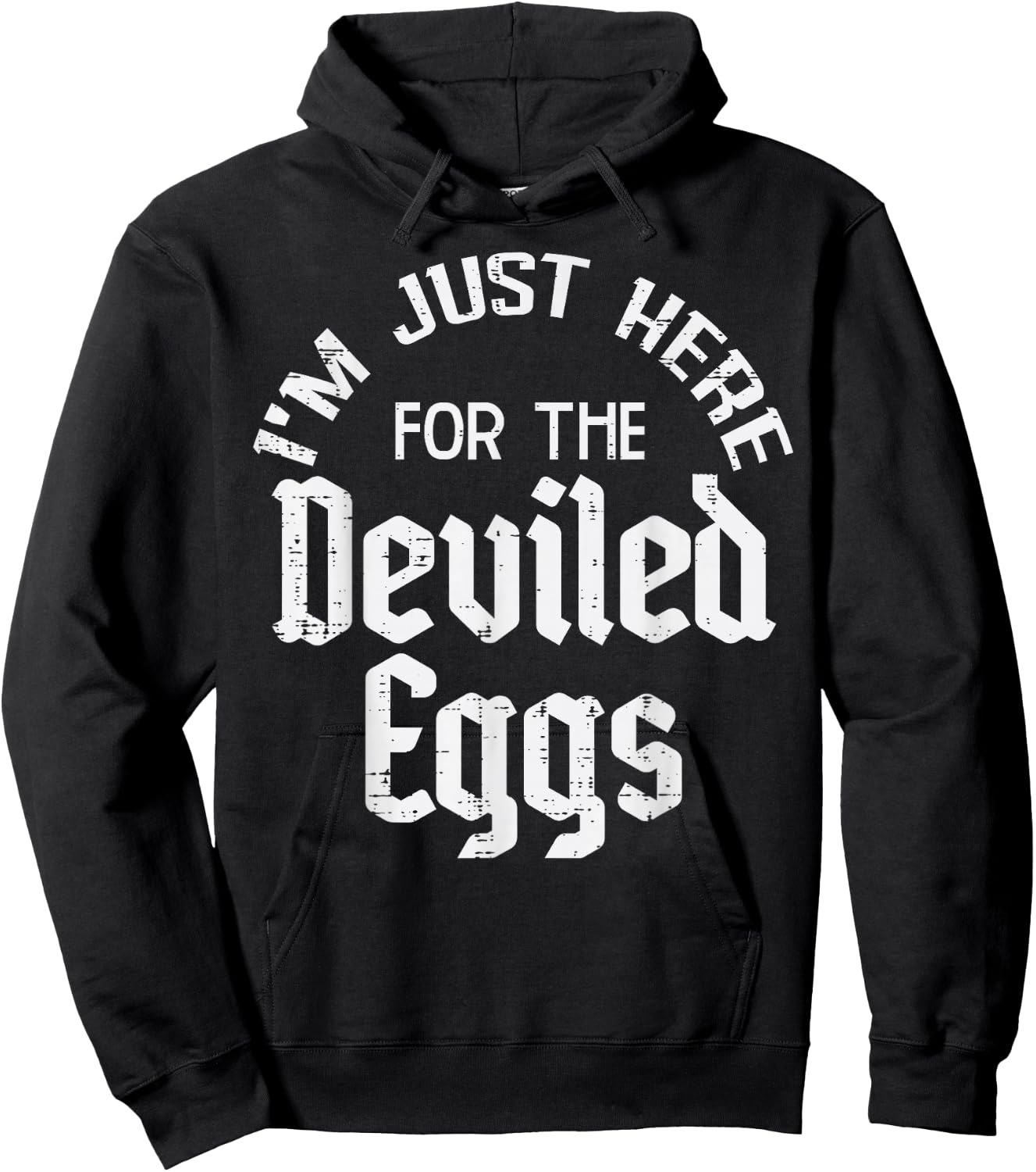 Thanksgiving Here For Deviled Eggs Funny Men Women Kids Hoodie - Hoodie | Black