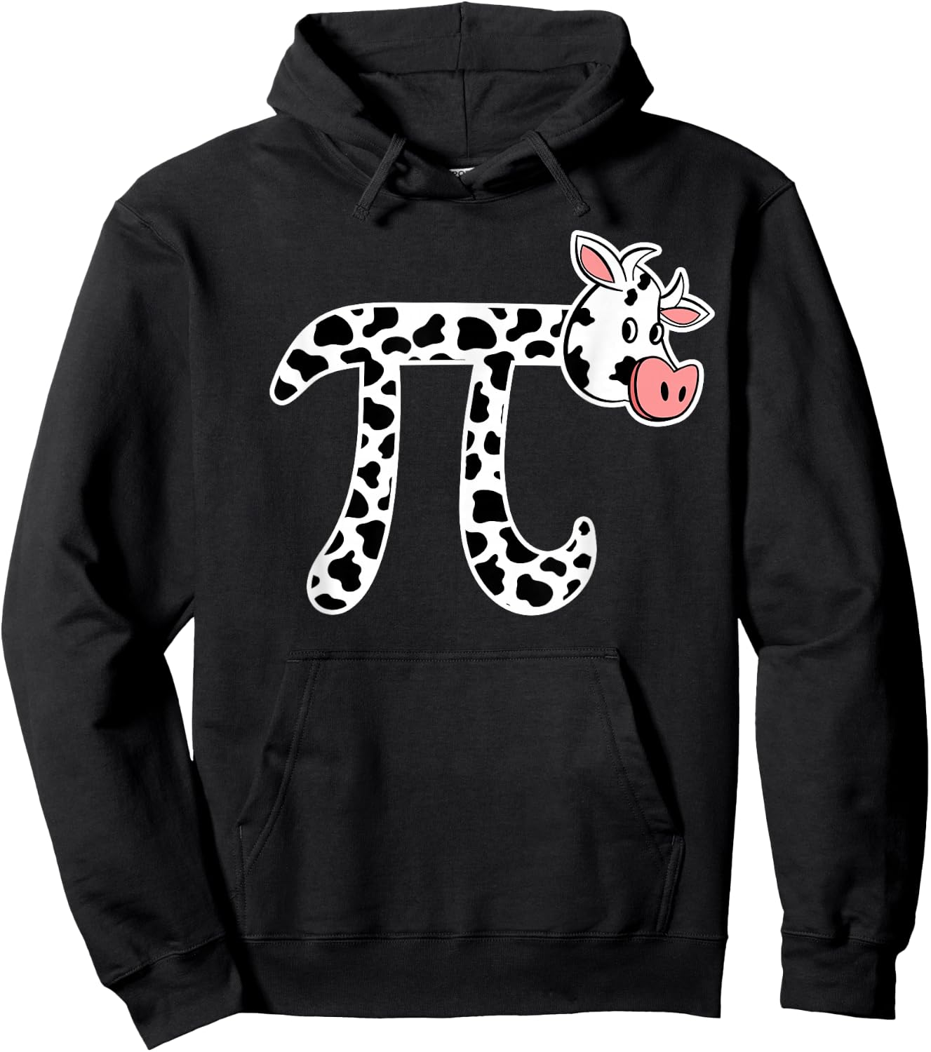 Pi Day - Funny Cow Pi March 14th Cow Lover 3.14 Pi Hoodie - Hoodie | Black