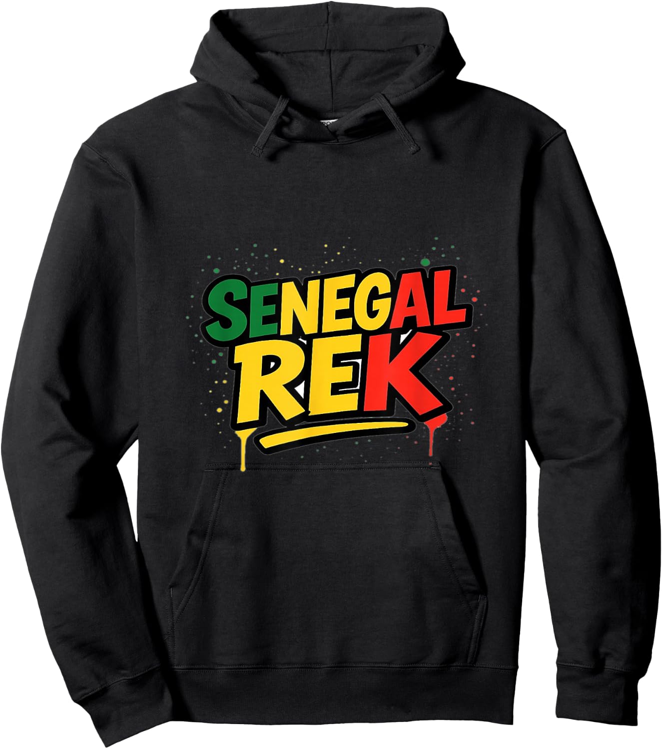 Senegal Rek Proud Senegalese Patriots Sunugal Wolof Hoodie - Hoodie | Black