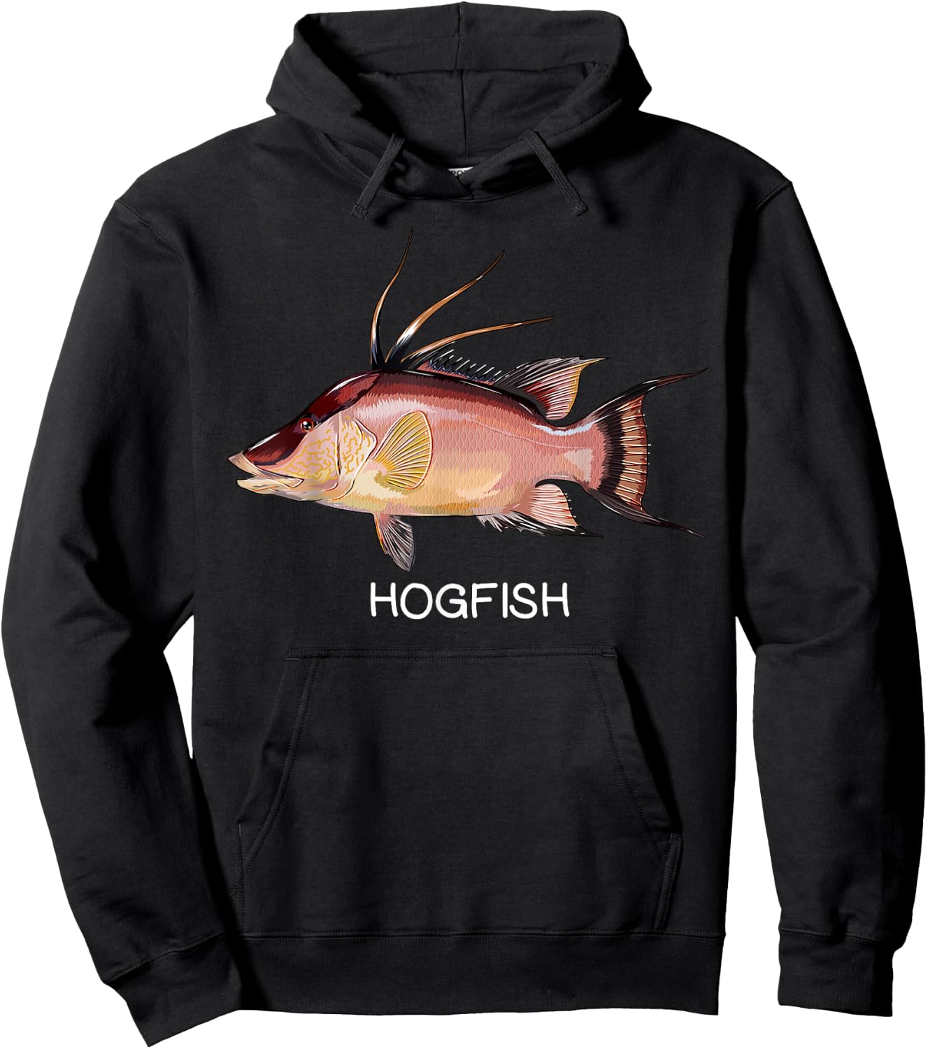 Hogfish Saltwater Game Fish Hoodie - Hoodie | Black