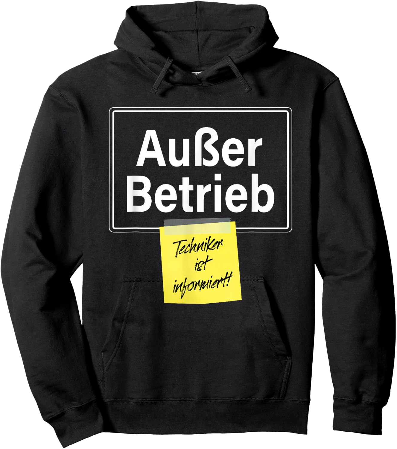 "Out of Operation" Technician Is Informed Faul Funny Office , black Hoodie - Hoodie | Black