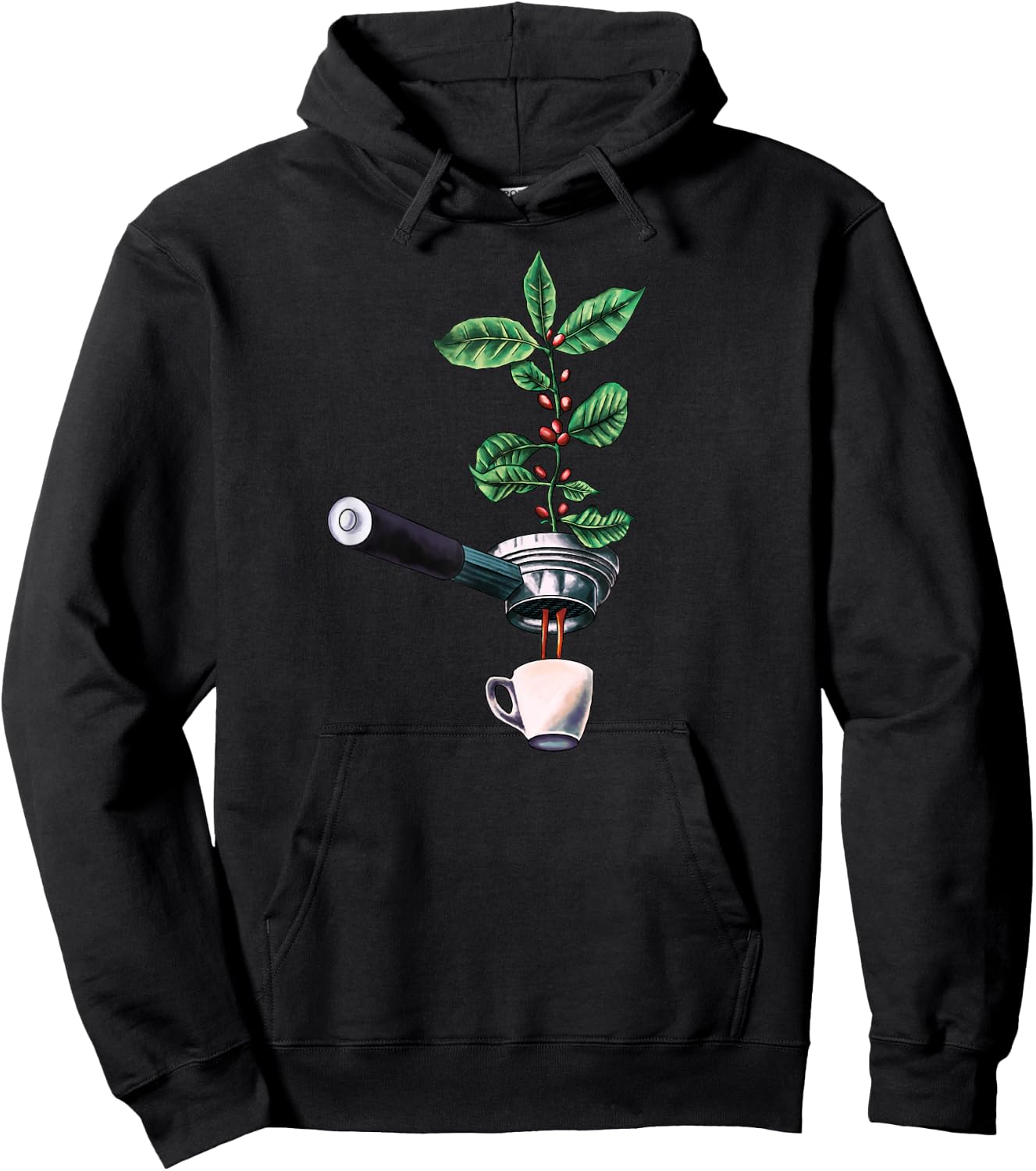 Coffee Plant Espresso Barista Hoodie - Hoodie | Black
