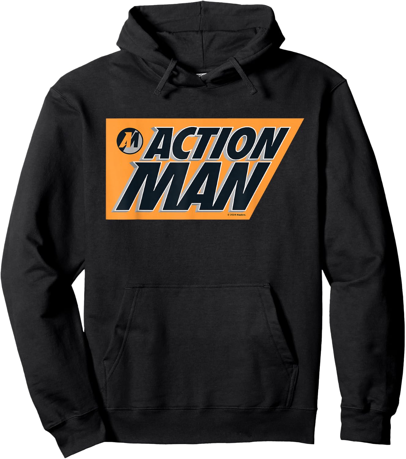 Action Man 90s Cartoon Logo , Black, S Hoodie - Hoodie | Black