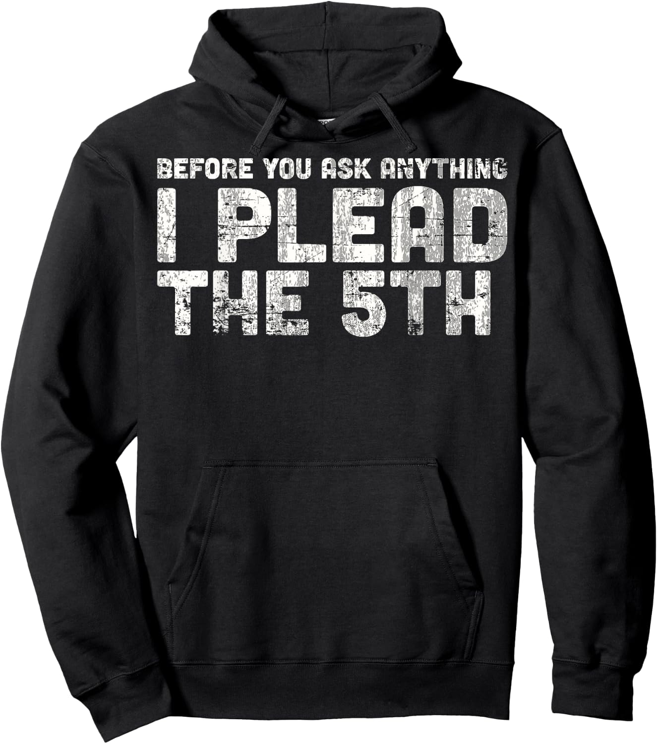 Funny , Women - I Plead The Fifth Hoodie - Hoodie | Black