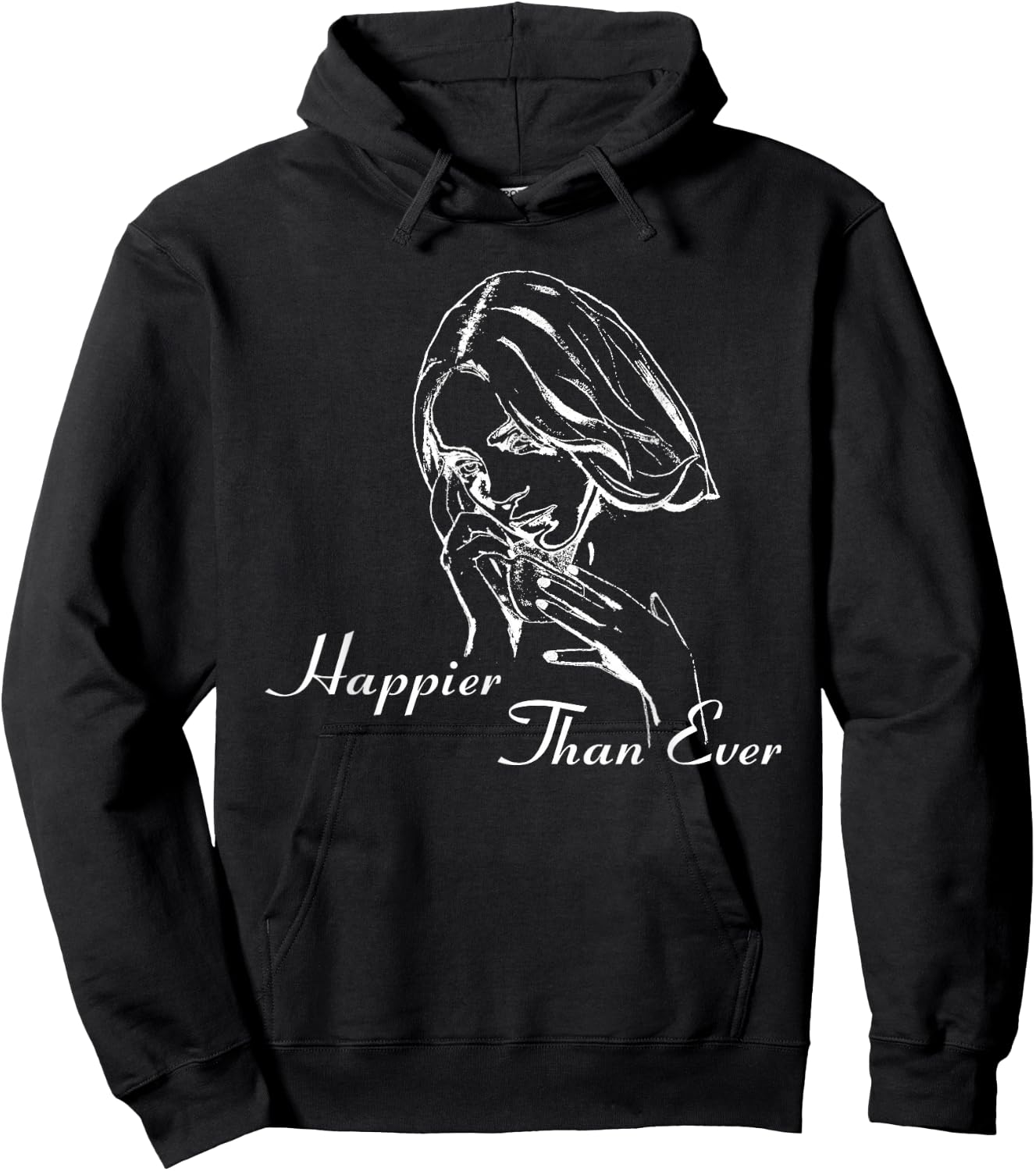Official Billie Eilish Happier Than Ever Black , black Hoodie - Hoodie | Black