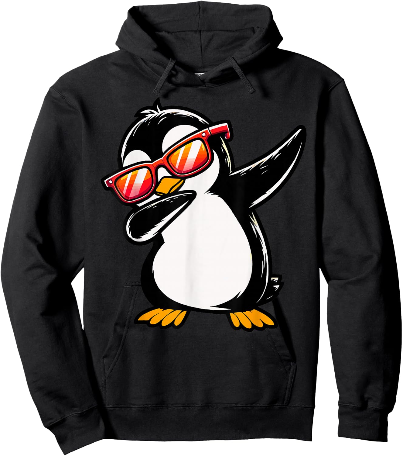 Dabbing Penguin day Cute Animal Birthday Party Hoodie - Hoodie | Black