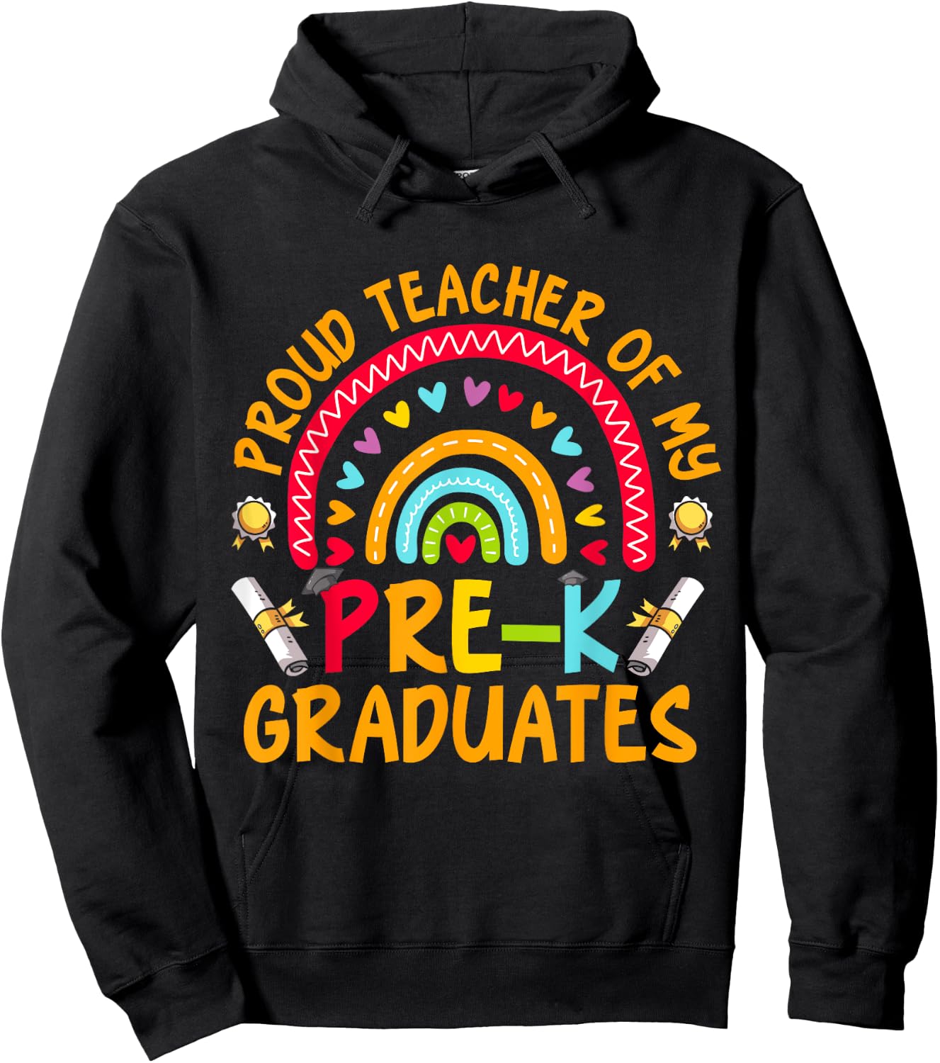 Teacher Graduation Student Prek Teacher Pre-K Hoodie - Hoodie | Black