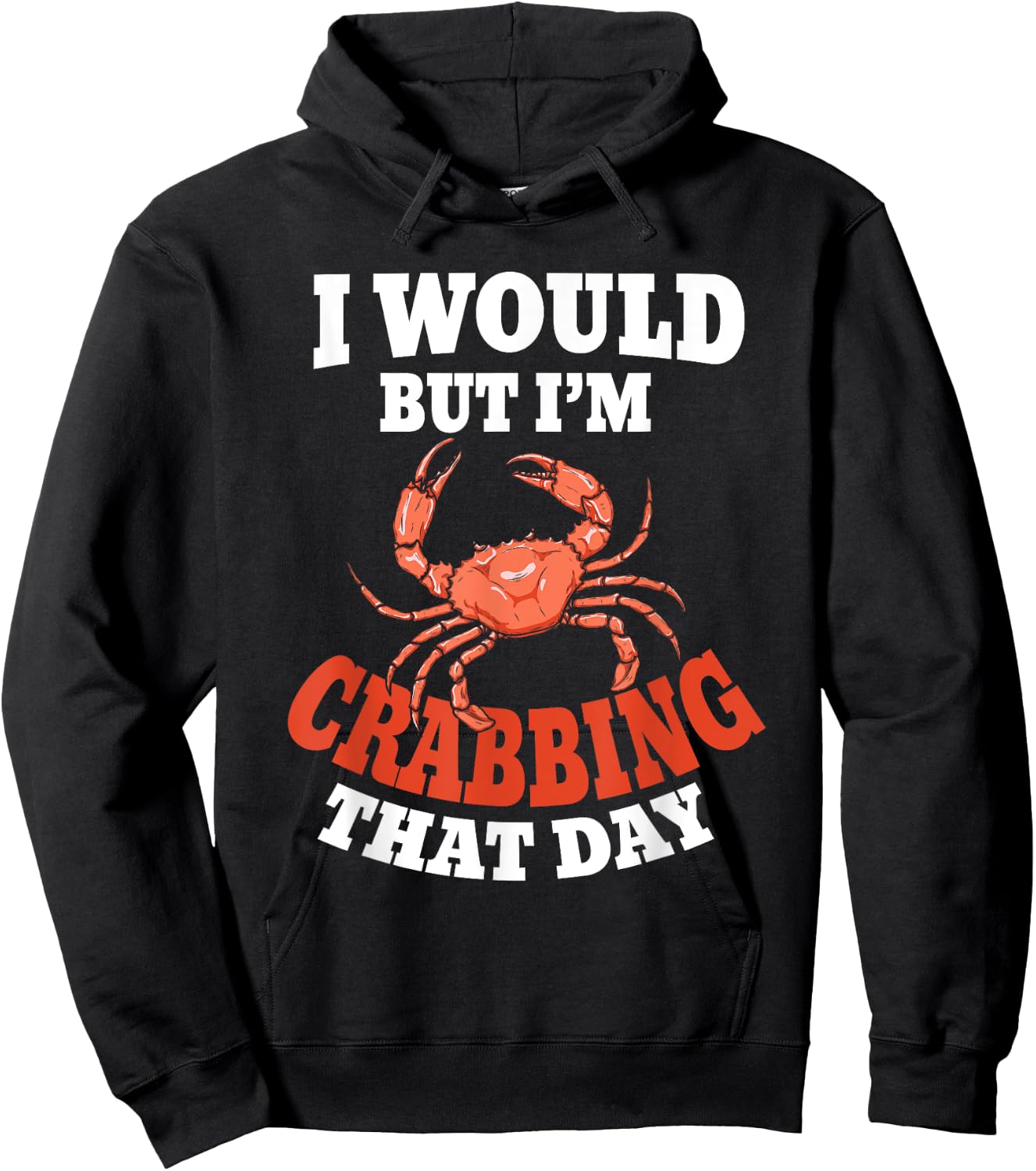 Crabber Funny Crab Lover Crabbing Hoodie - Hoodie | Black