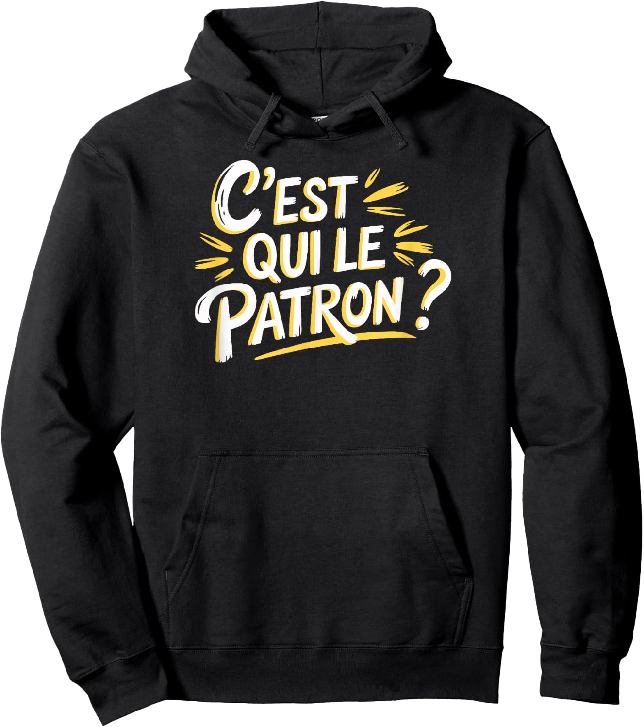 Who is the boss? , Black, S Hoodie - Hoodie | Black