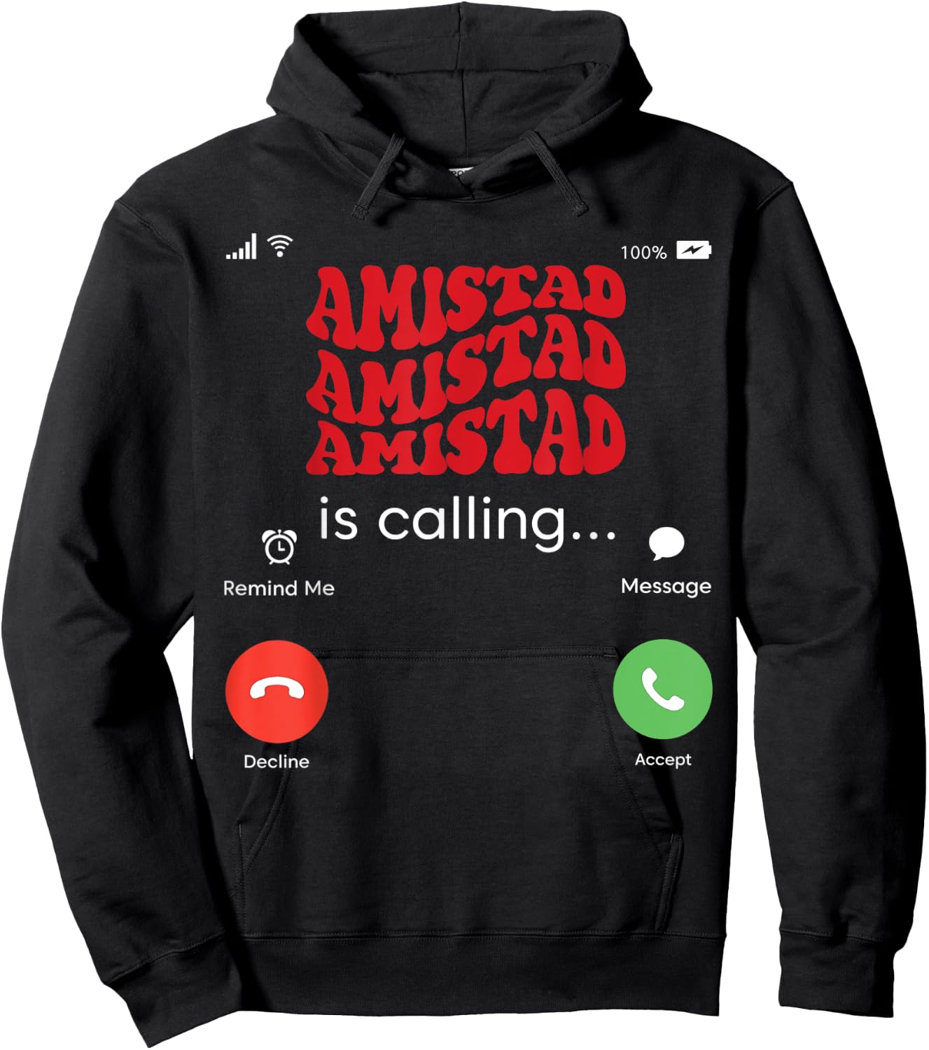 Amistad House Of Friendship RCA Friendly School Spirit Hoodie - Hoodie | Black