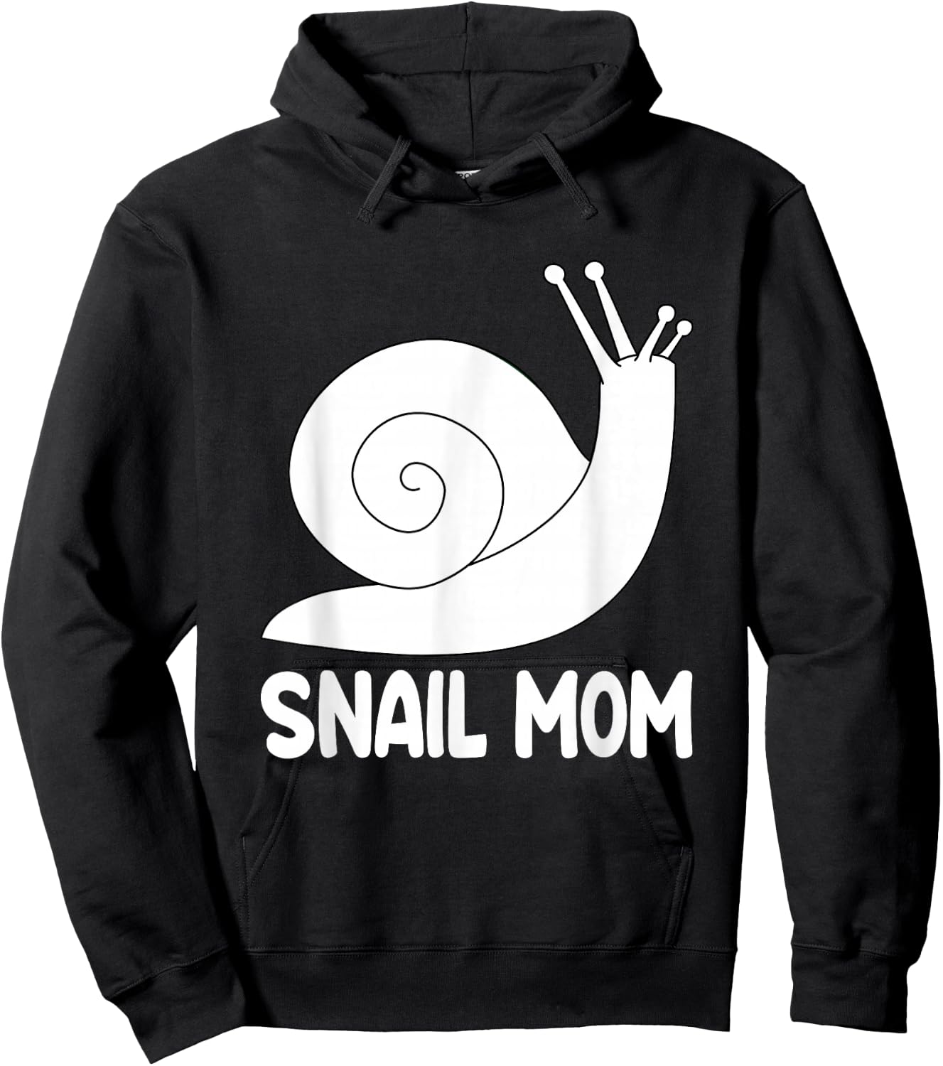 Snail Mom Slug Clothes Girls Outfit Gift Snail Hoodie - Hoodie | Black
