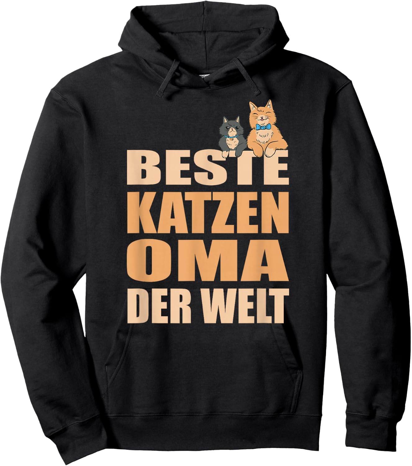 Beste Katzenoma Der Welt Katzenmama Katze Mama Katzen Oma Hoodie - Hoodie | Black