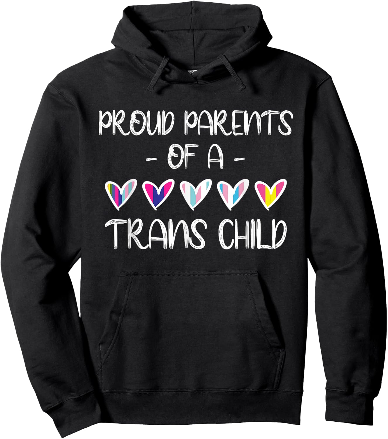 Fiers parents d'un enfant trans Hoodie - Hoodie | Black