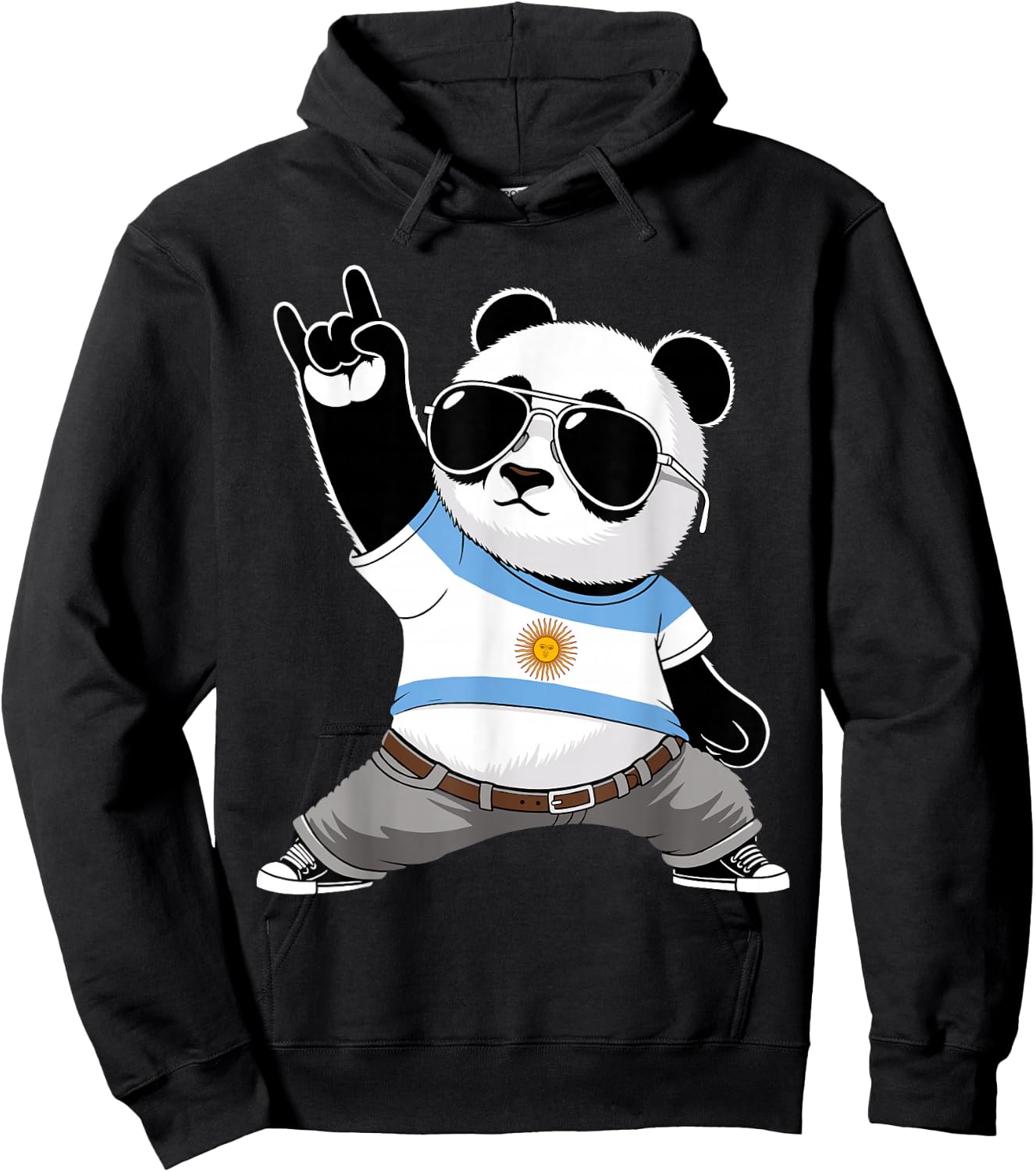 Argentinian Flag Men Women Kids Argentina Hoodie - Hoodie | Black