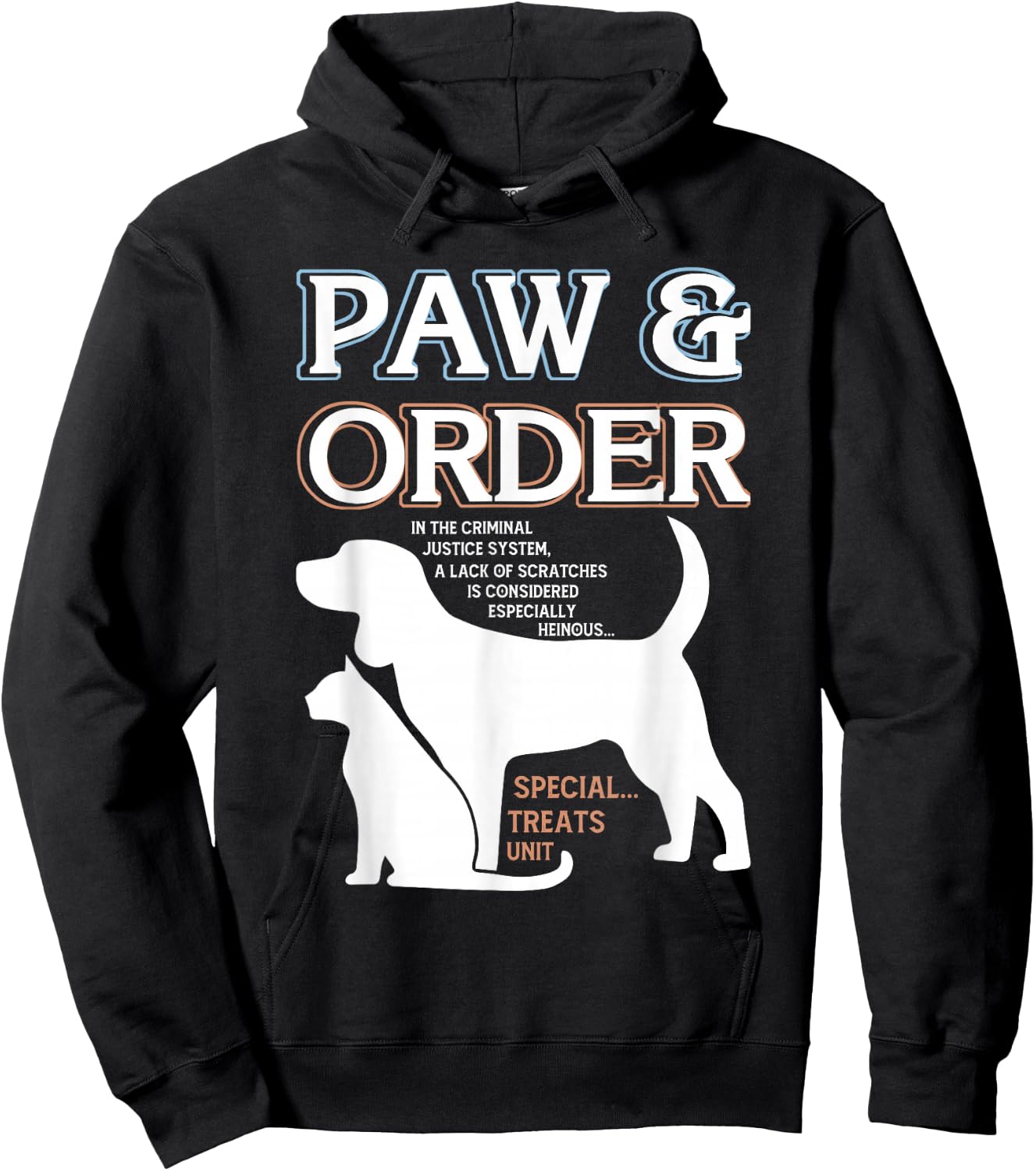 Paw and Order Special Training Dog And Cat Feline Unit Pets Hoodie - Hoodie | Black