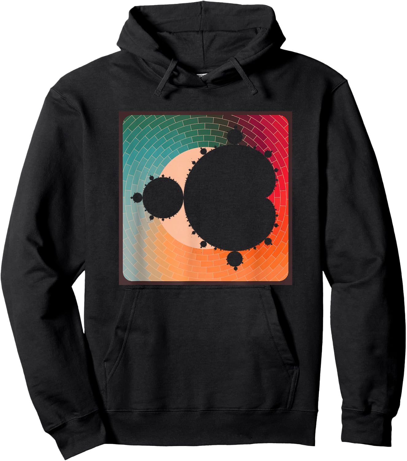 Fractal Mandelbrot Set - Retro Style Hoodie - Hoodie | Black