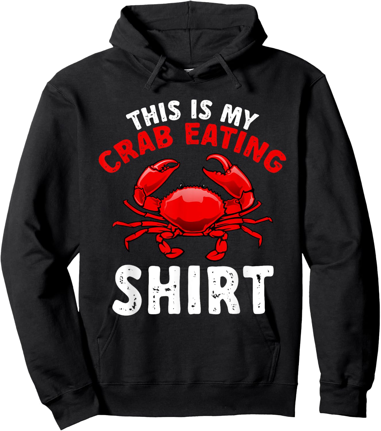 Crab Seafood lobster - This is my crab eating shirt Hoodie - Hoodie | Black