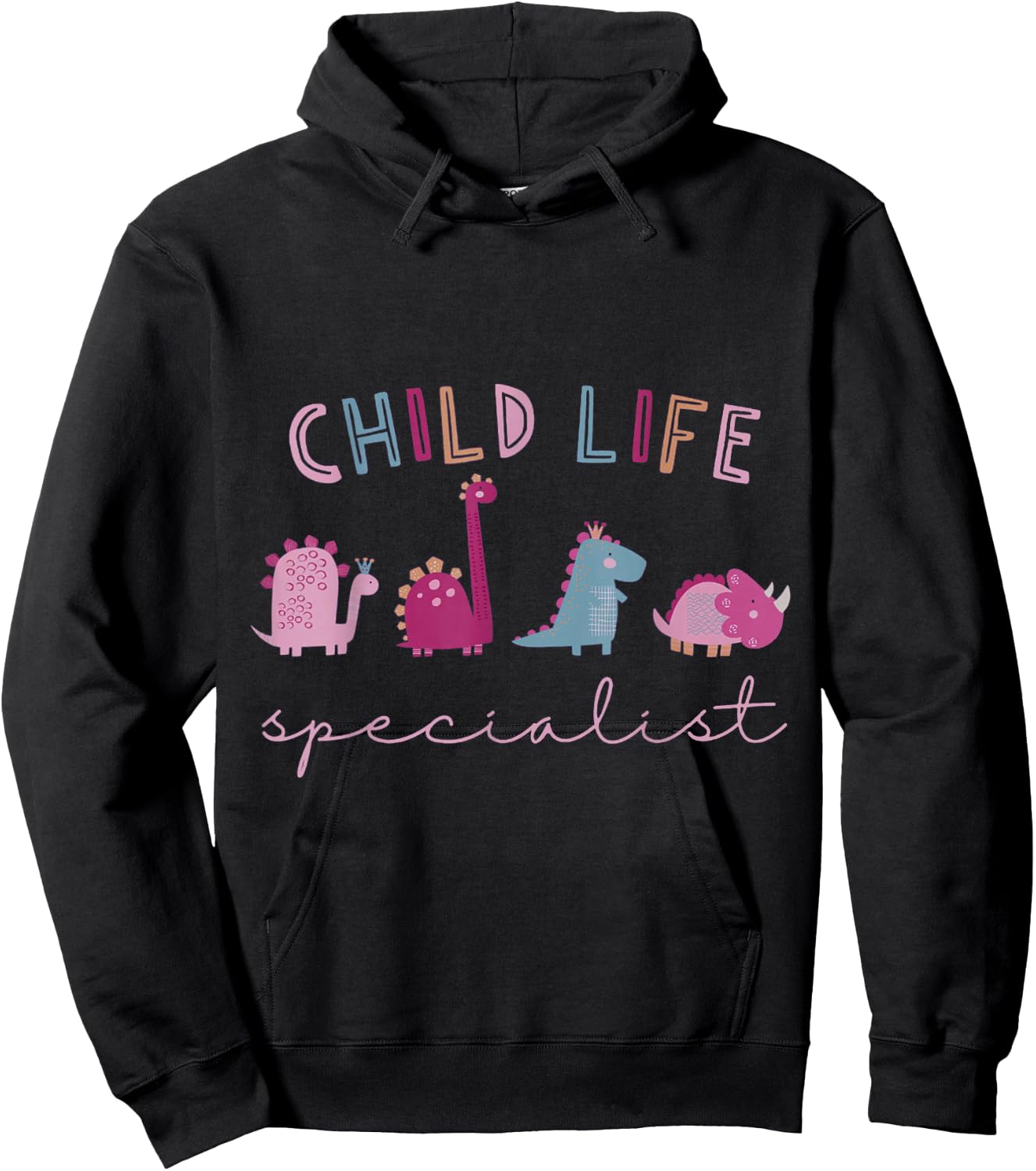 Child Life Specialist Cute Dinosaur Child Life Specialist CL Hoodie - Hoodie | Black