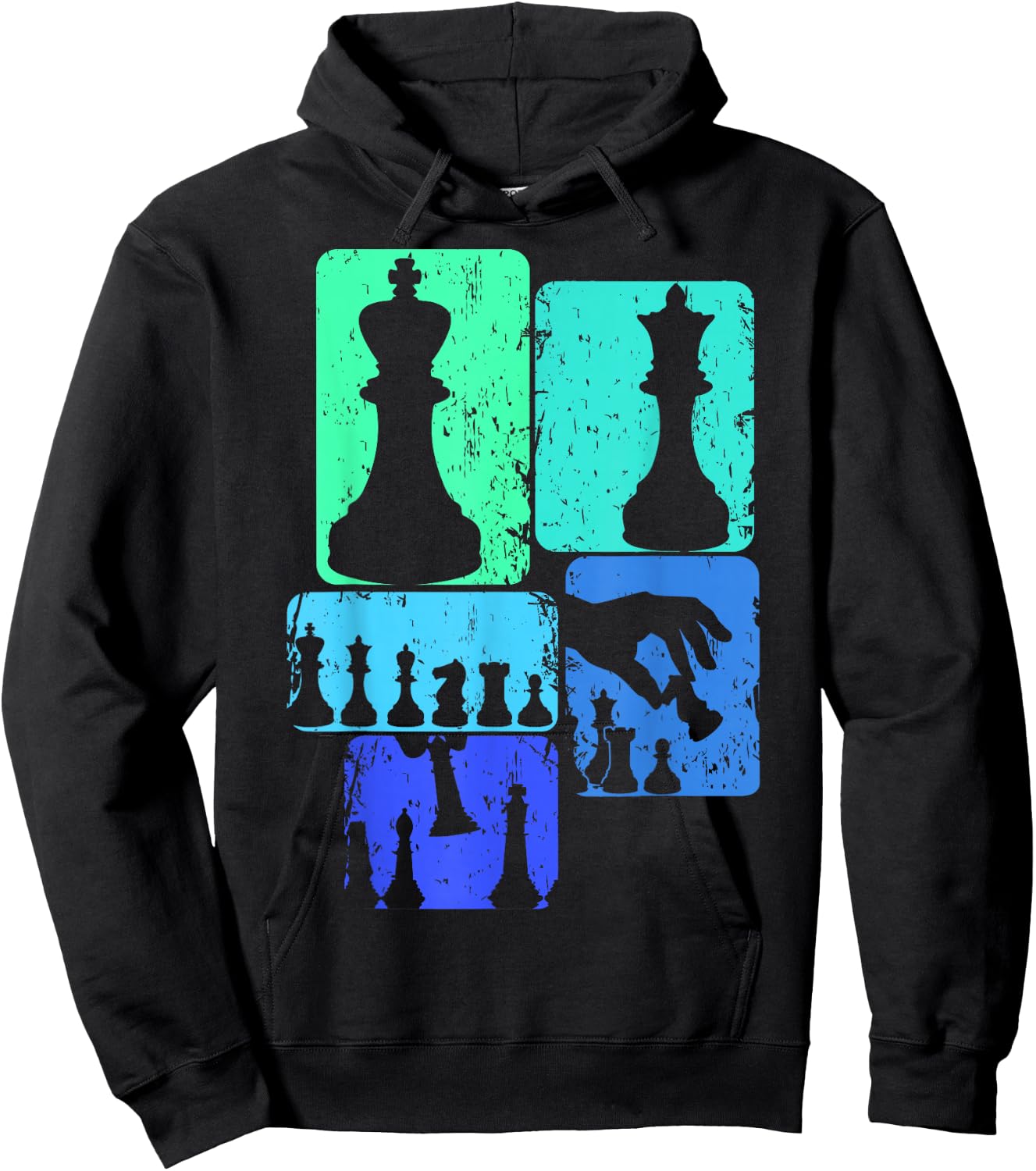 Chess Chess Player Children's Boys Men's , black Hoodie - Hoodie | Black