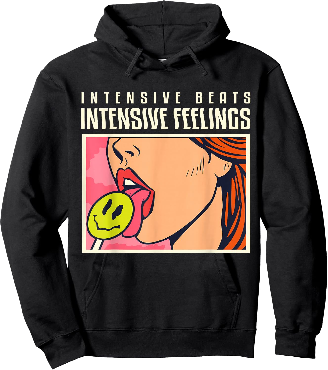 Techno - Intensive Gefühle - ACID Lollipop Hoodie - Hoodie | Black
