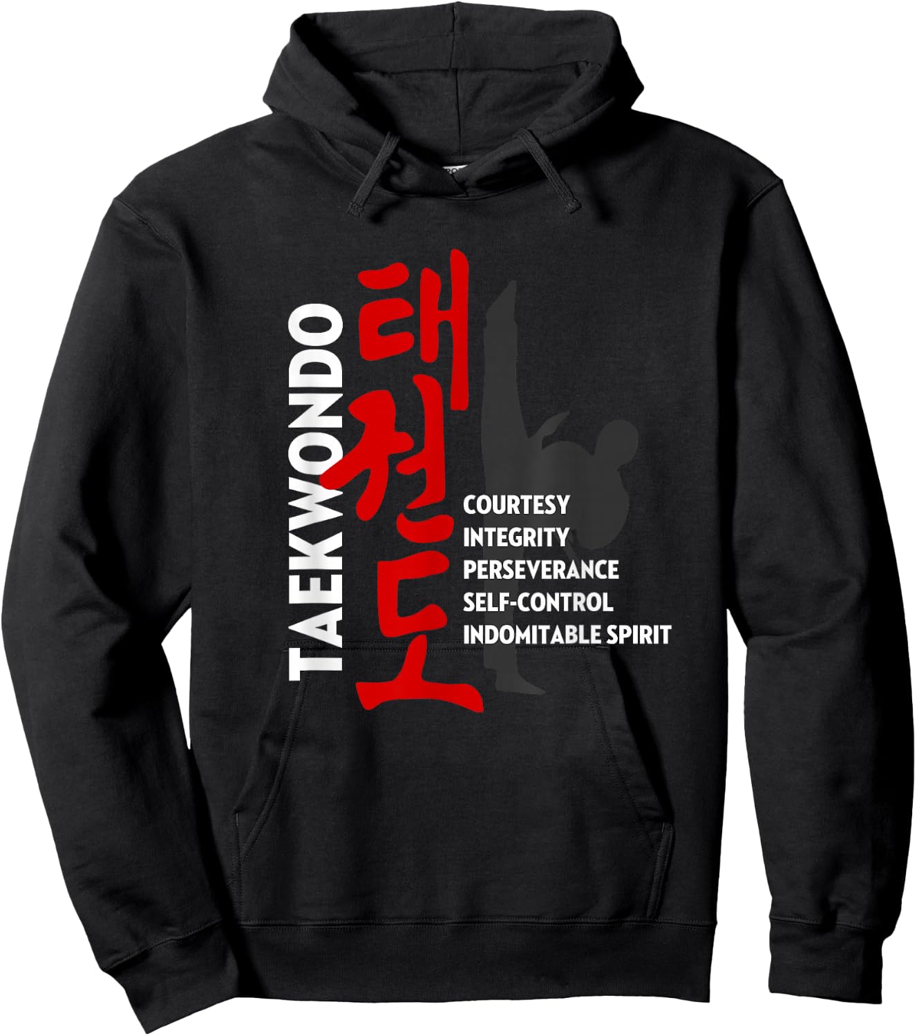 Taekwondo Tenets - Martial Arts Hoodie - Hoodie | Black