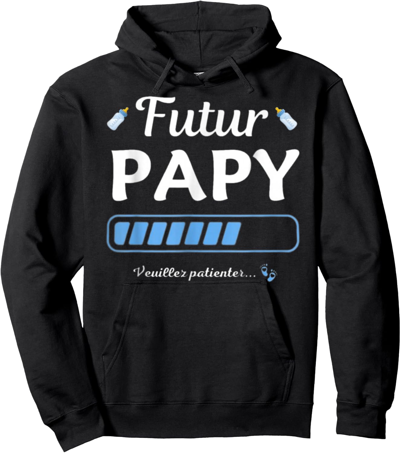 Pregnancy Announcement for Grandpa Future Grandpa 2025 , Black, S Hoodie - Hoodie | Black