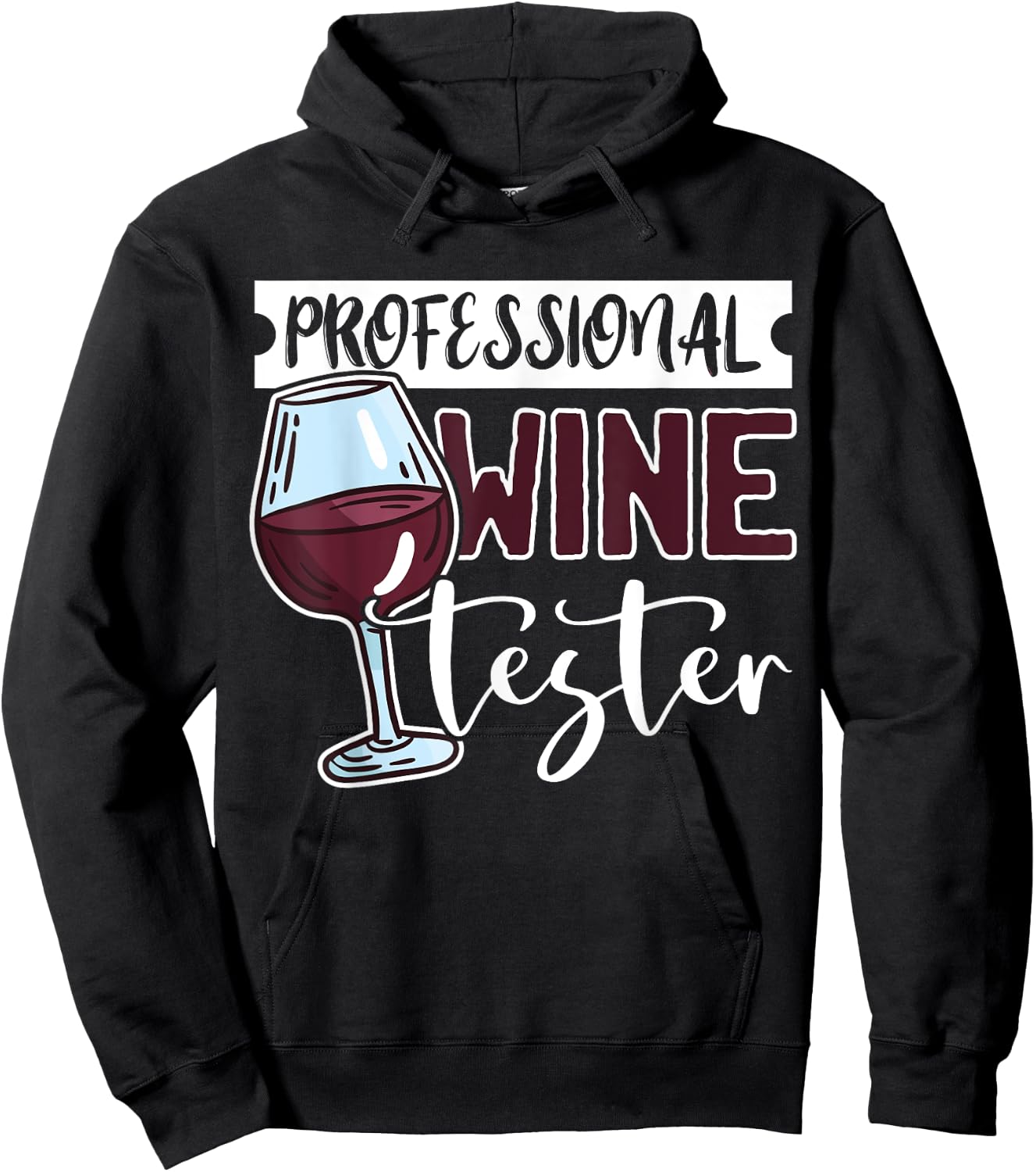 Wine Tasting Glass Alcohol Drinker Liquor Drinking Humor Fun Hoodie - Hoodie | Black