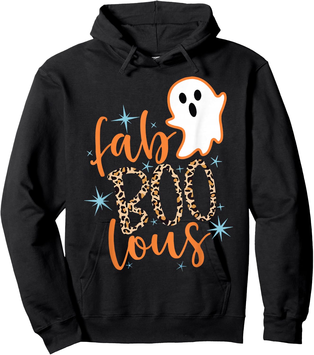 Fab Boo Lous Fabulous Halloween Costumes 90s Retro Hoodie - Hoodie | Black