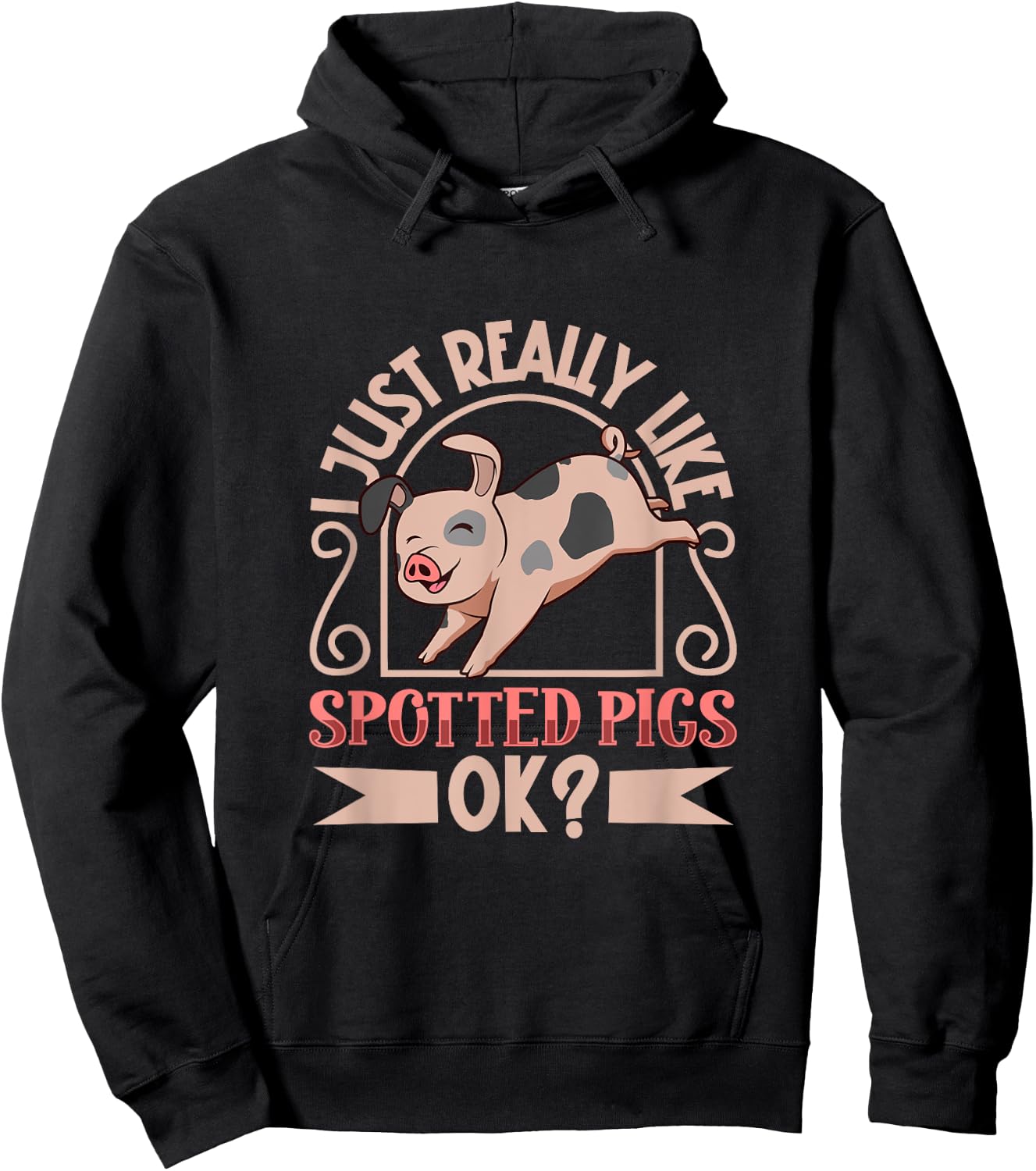 I just really like my Spotted Pig Pig Hoodie - Hoodie | Black