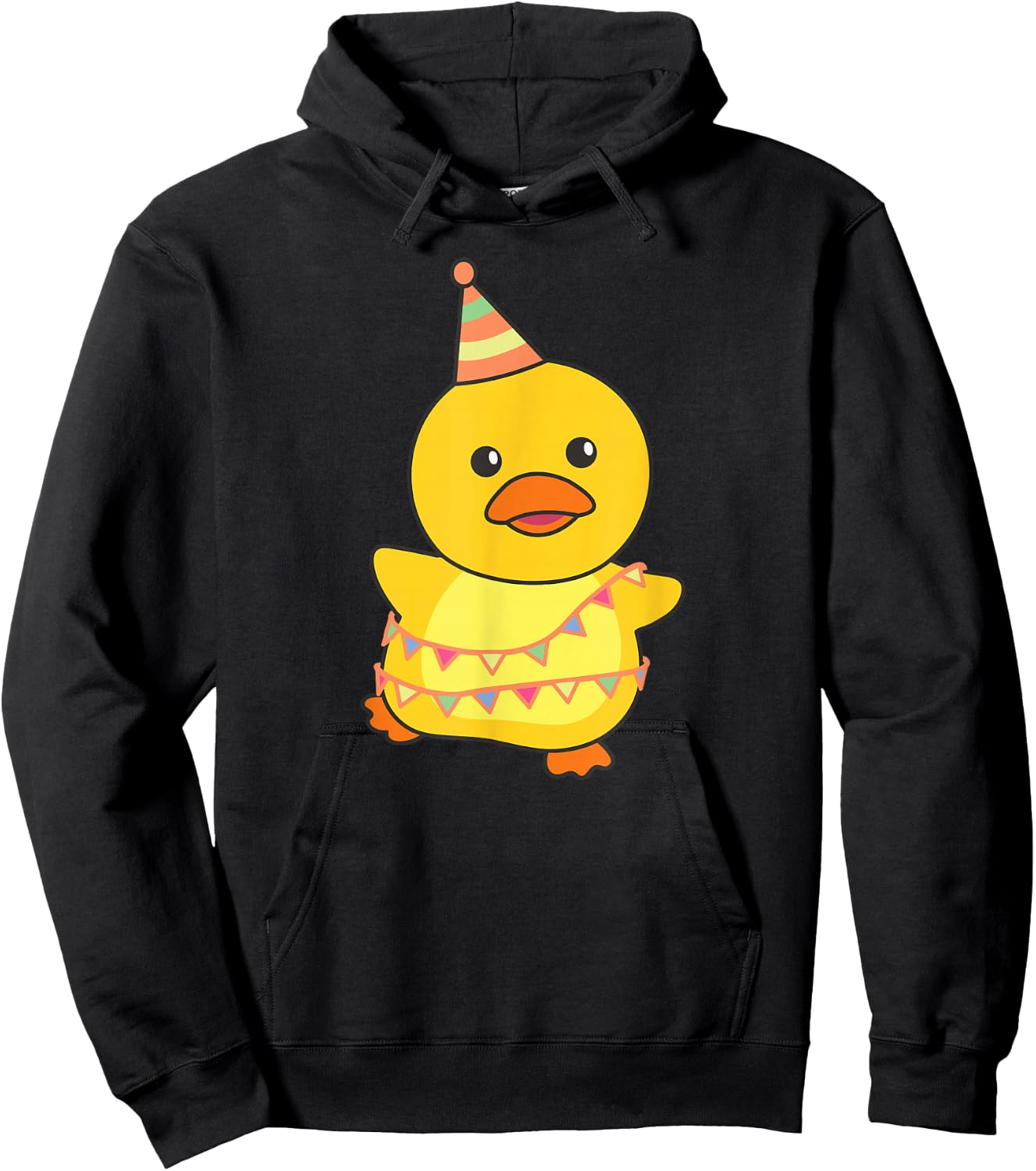Birthday Duck for Children, Birthday Duck Hoodie - Hoodie | Black