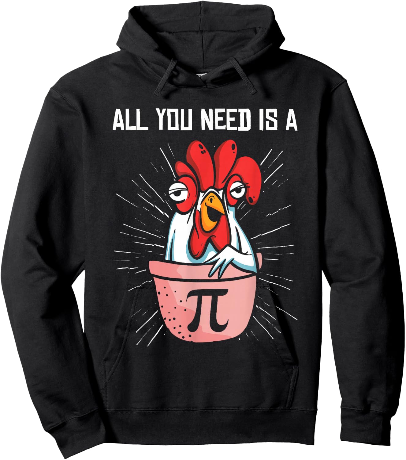 Pi Day Math Pie Chicken Pot Pi Number Hoodie - Hoodie | Black