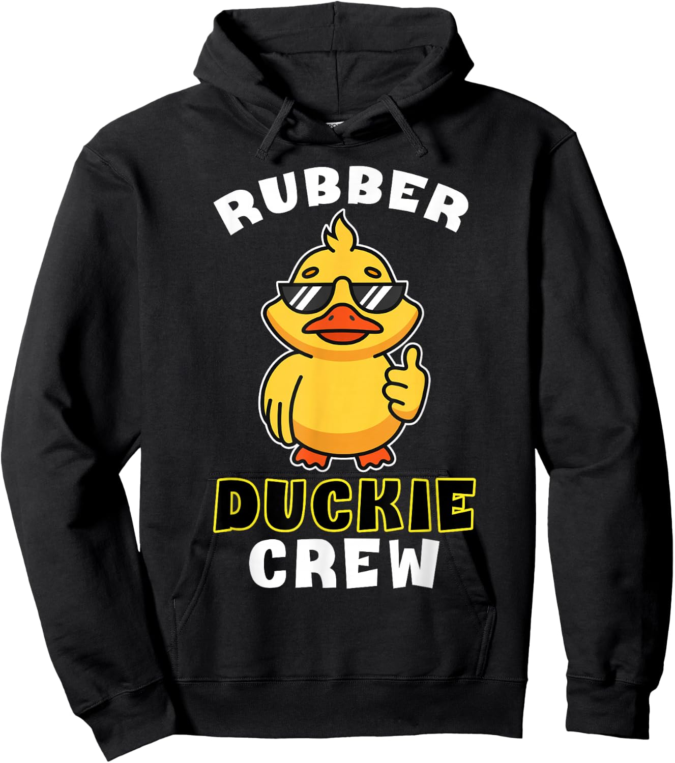 Rubber Duckie Crew Funny Yellow Duck Duckling Toy Cute Hoodie - Hoodie | Black
