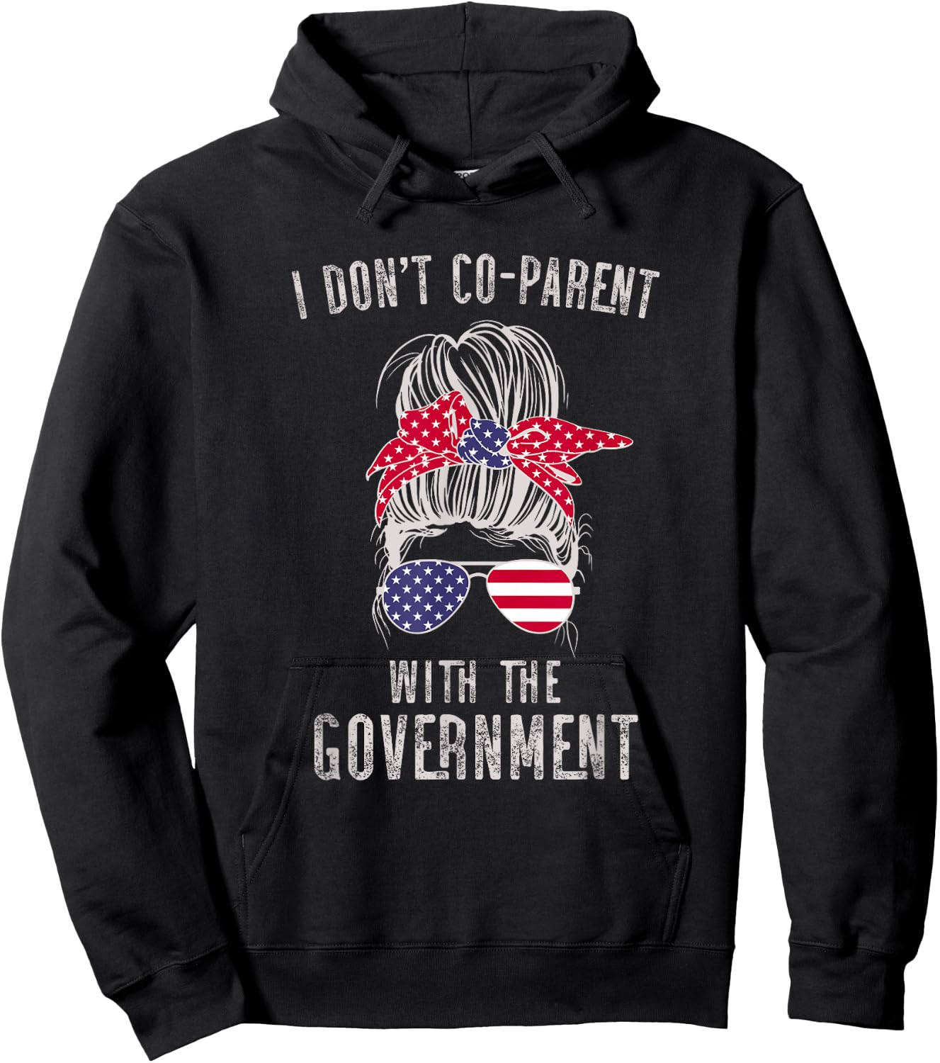 I Don’t Coparent With The Government Hoodie - Hoodie | Black