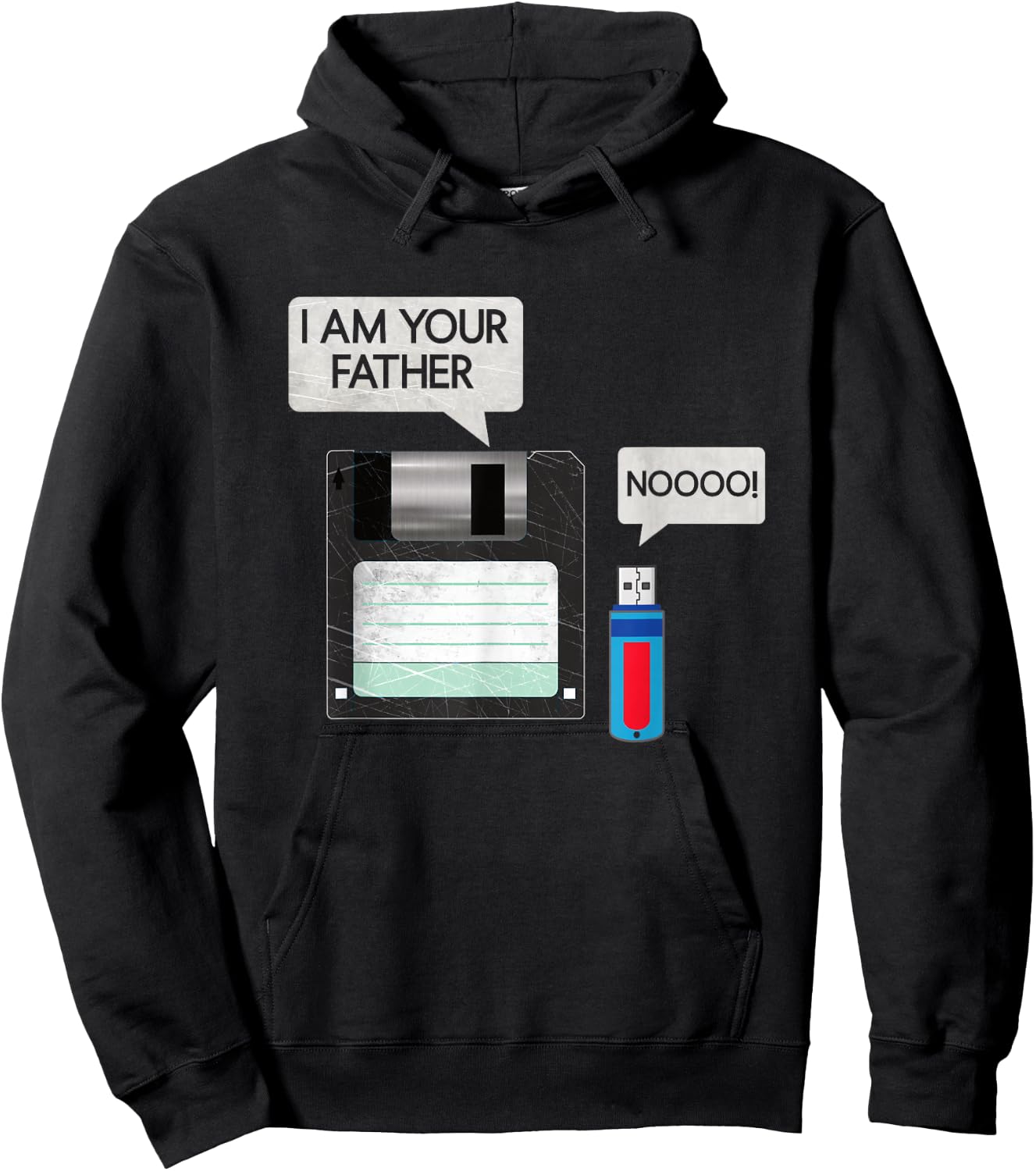 Floppy Disk I Am Your Father USB Stick No Geek Computer Nerd Hoodie - Hoodie | Black